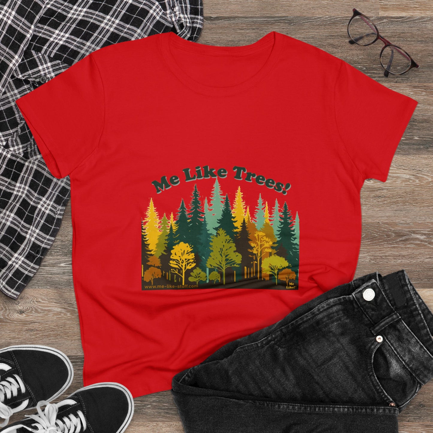 Women's Heavy Cotton Tee - Me Like Trees! (#2)