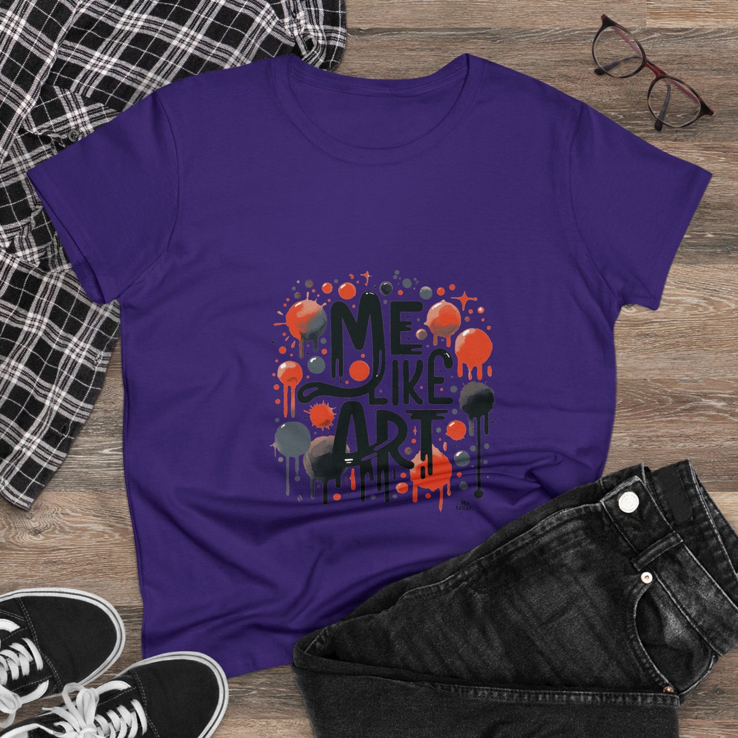 Me Like Art - Women's Heavy Cotton Tee - (Art #2)