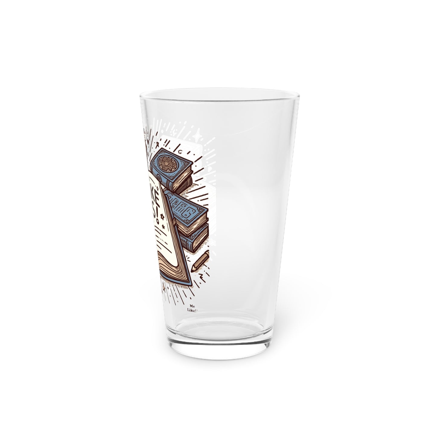 Me Like Books! - Pint Glass, 16oz - (Books #1)