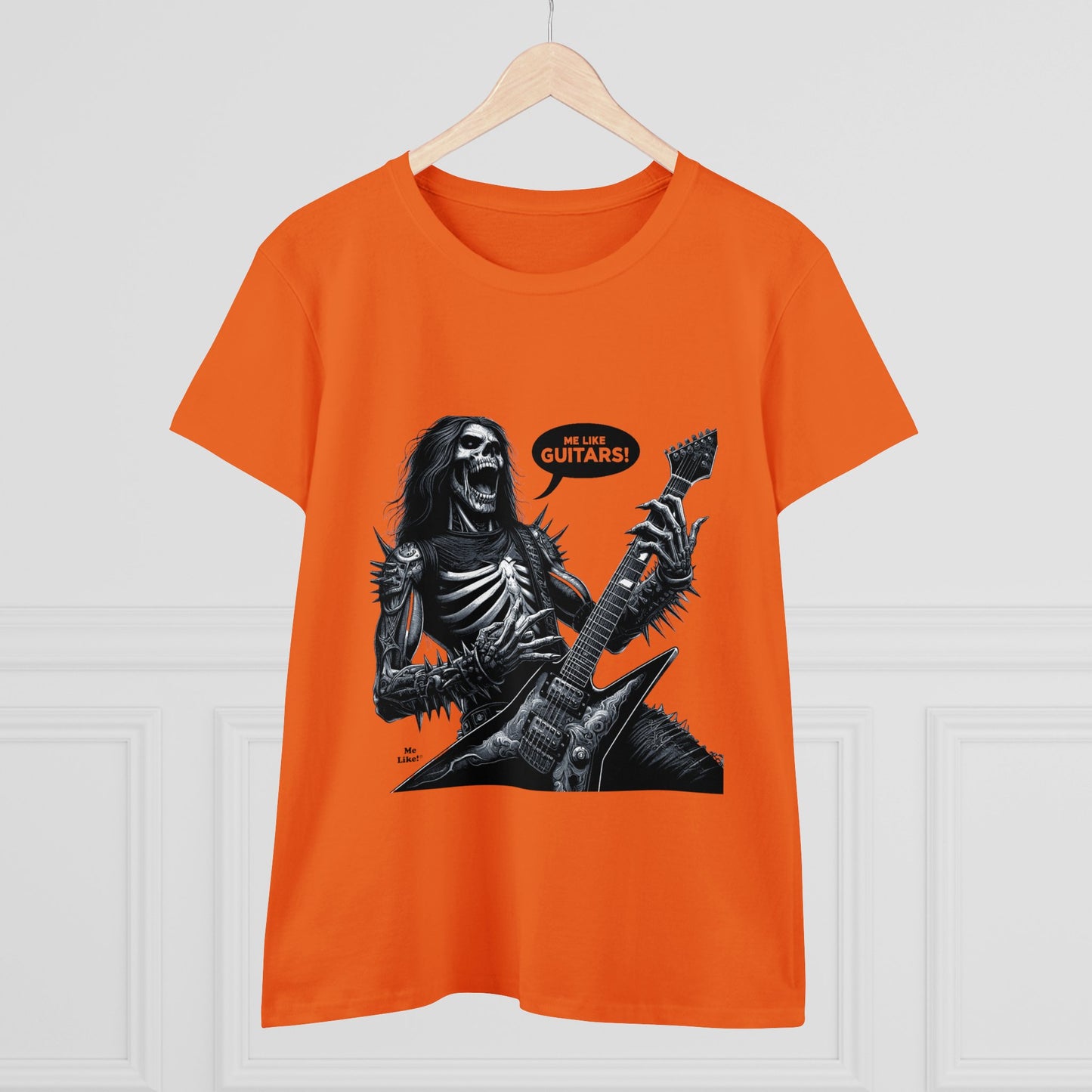 Me Like Guitars! - Women's Cotton Tee - Heavy Metal #4