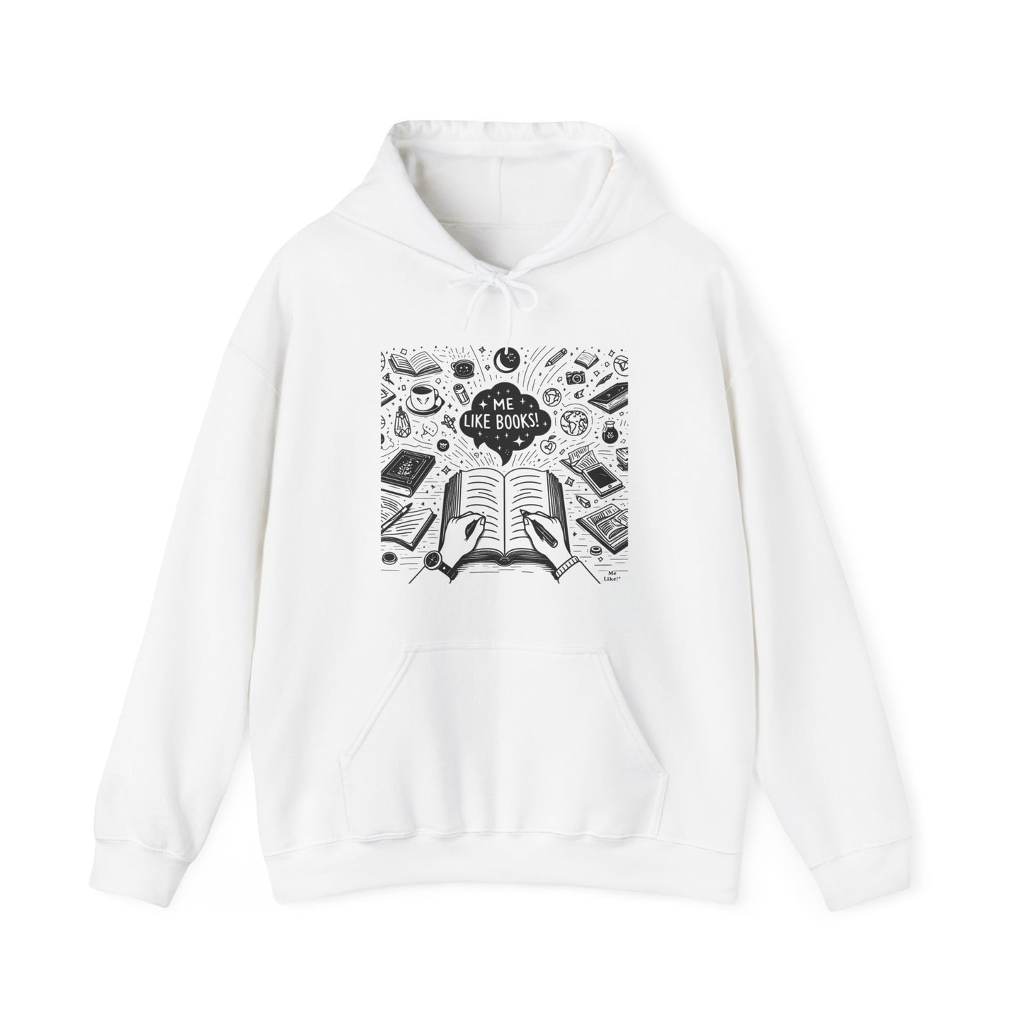 Me Like Books! - Unisex Heavy Blend™ Hooded Sweatshirt - (Books #3)