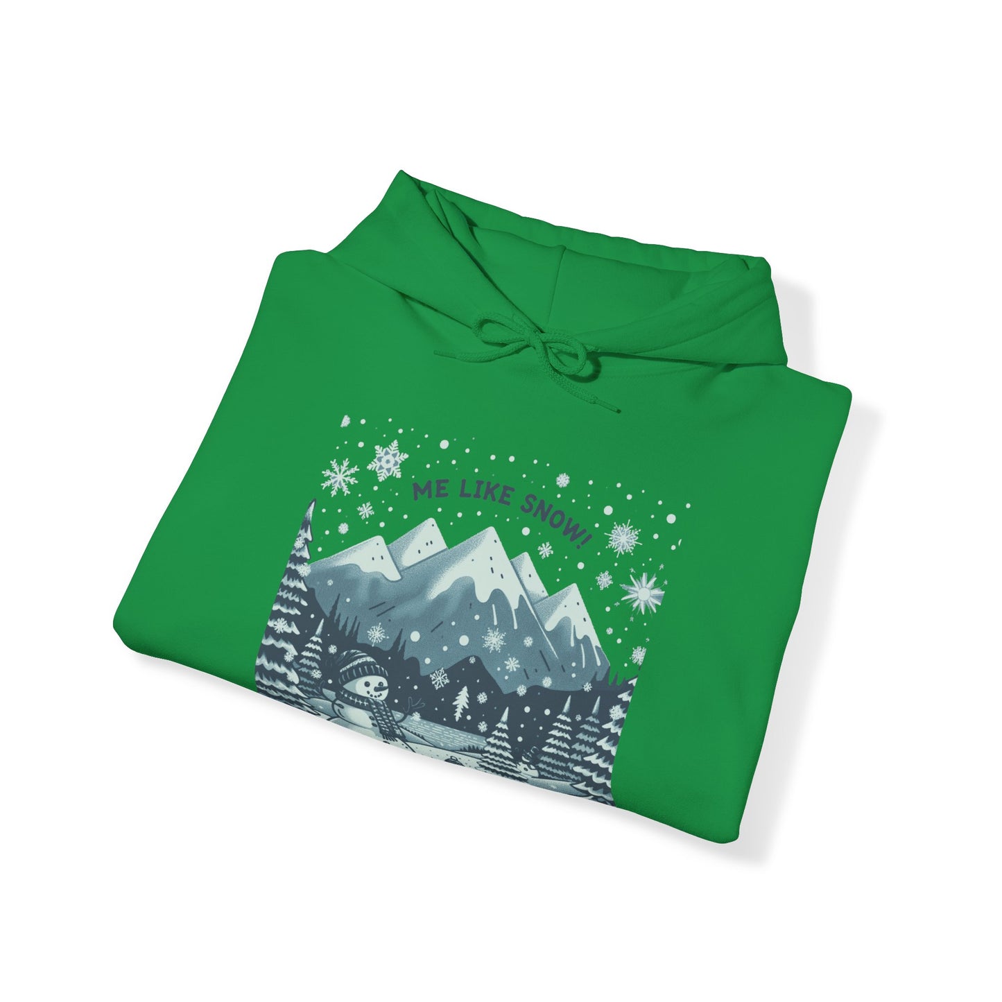 Me Like Snow! - Unisex Heavy Blend™ Hooded Sweatshirt - (Snowman #1)