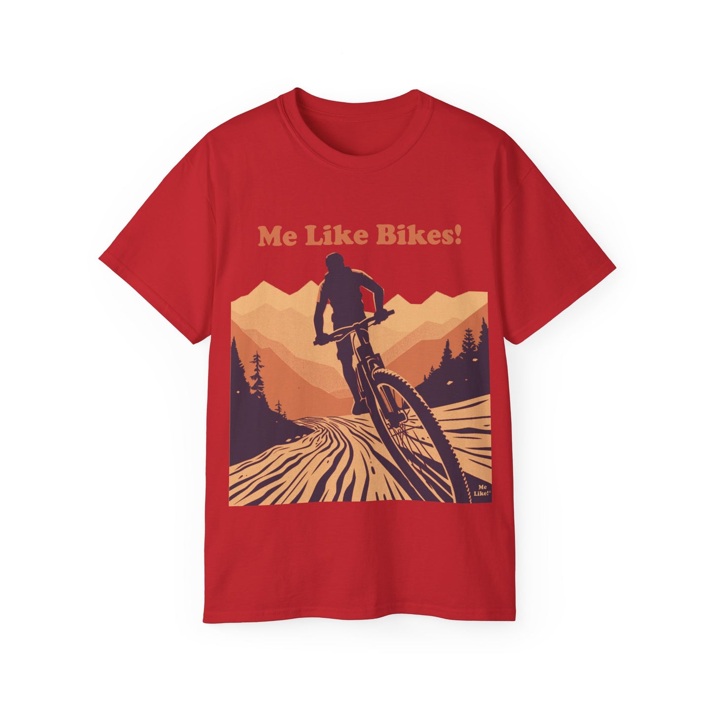 Unisex Ultra Cotton Tee - Me Like Bikes! (Mountain Bikes #2)