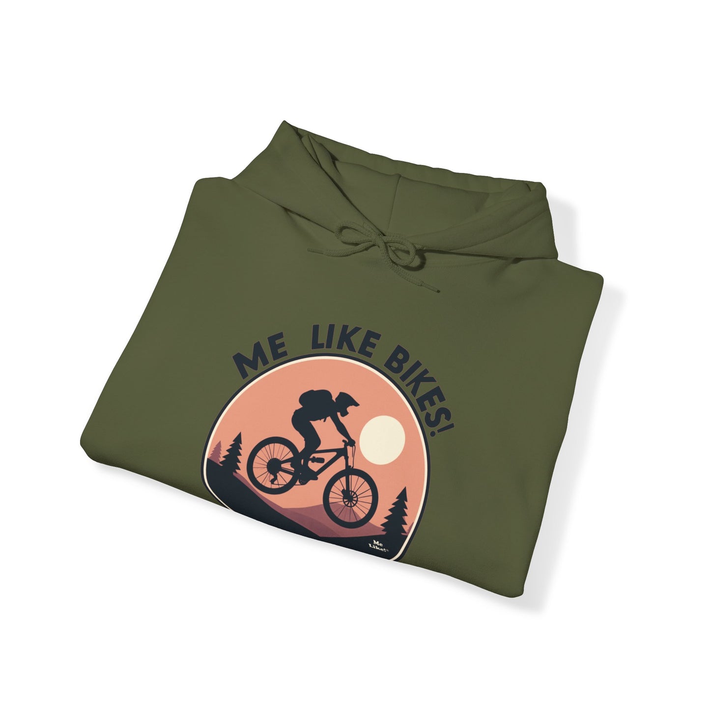 Me Like Bikes! - Unisex Heavy Blend™ Hooded Sweatshirt - (Mountain Bike #3)