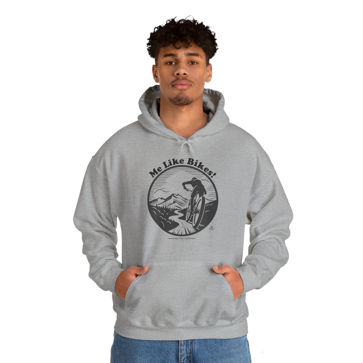 Unisex Heavy Blend™ Hooded Sweatshirt - Me Like Bikes! (MB #1)