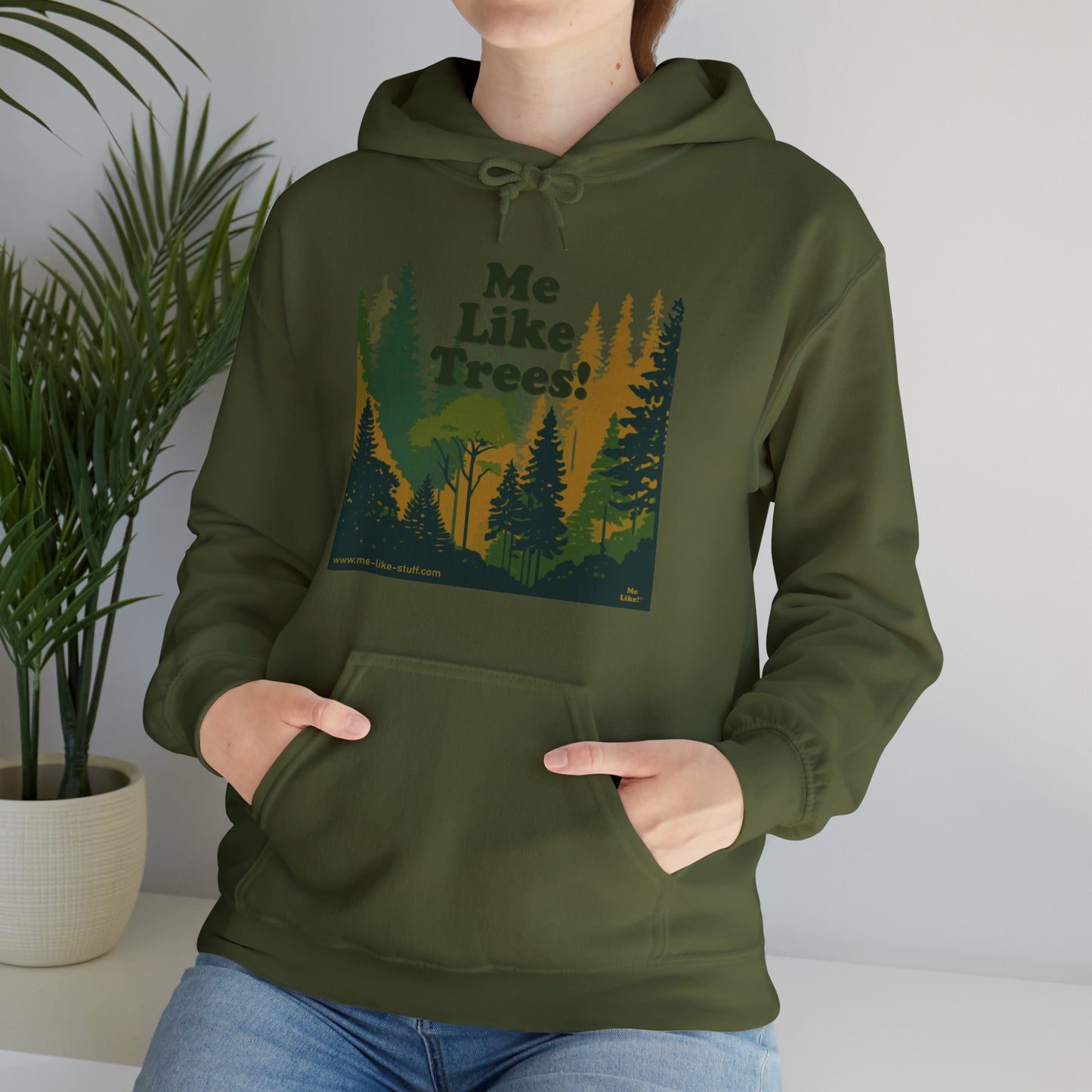 Unisex Heavy Blend™ Hooded Sweatshirt - Me Like Trees! (#3)