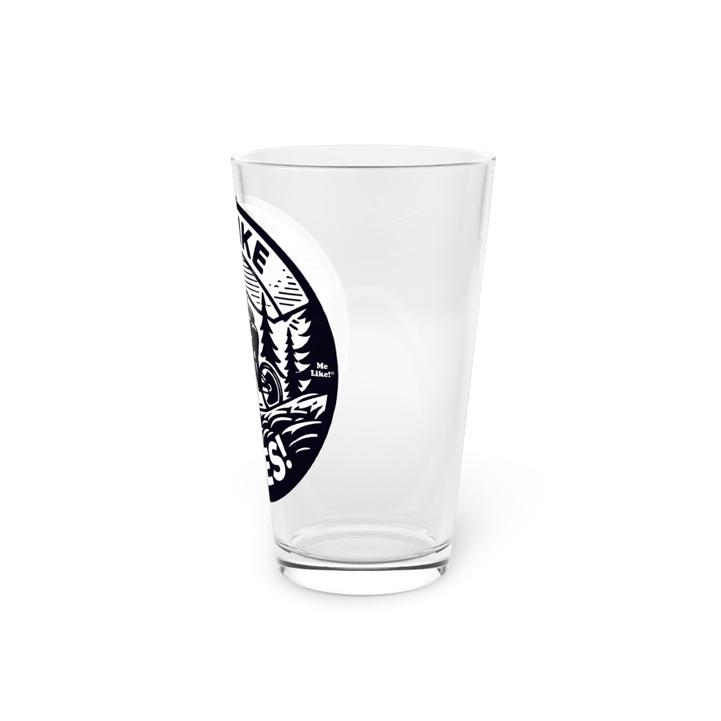 Me Like Bikes! - Pint Glass, 16oz - (Mountain Bike #4)