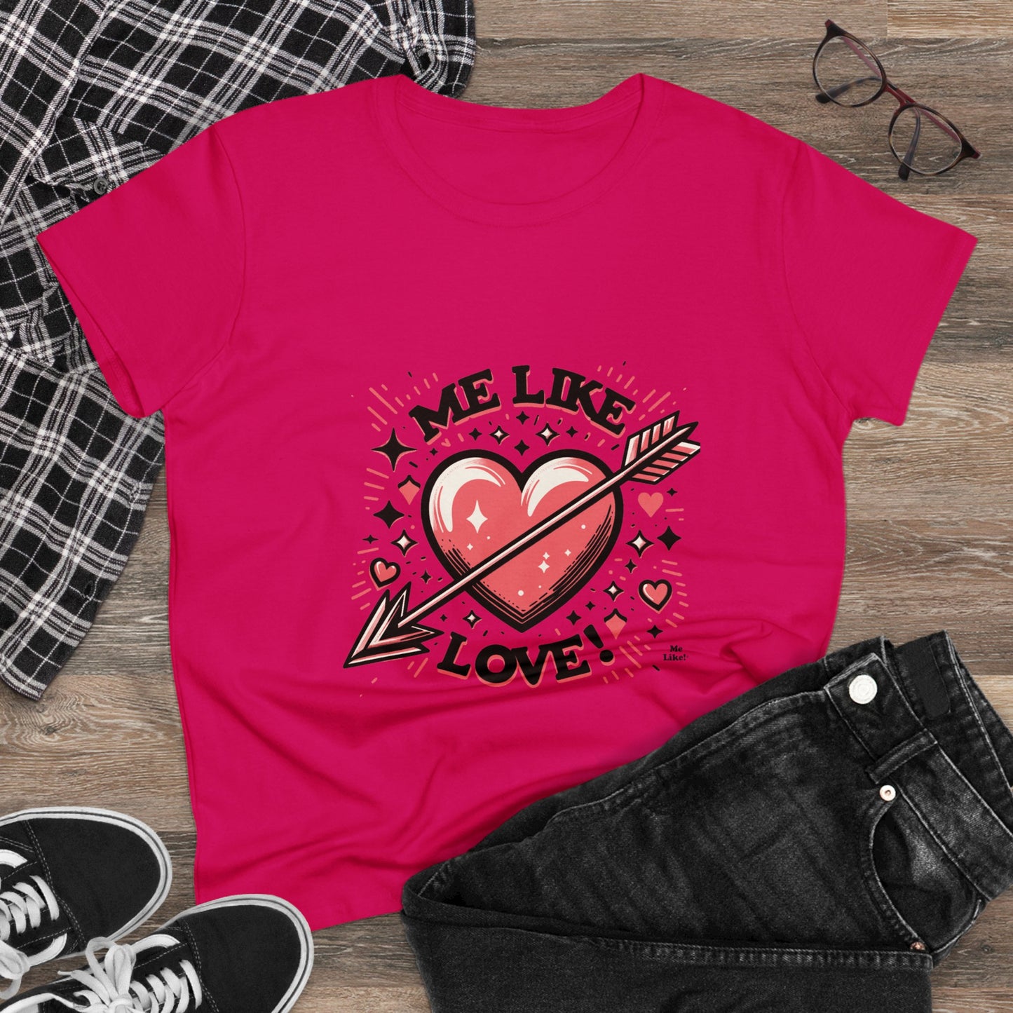 Me Like Love! - Women's Heavy Cotton Tee - (Love #2)