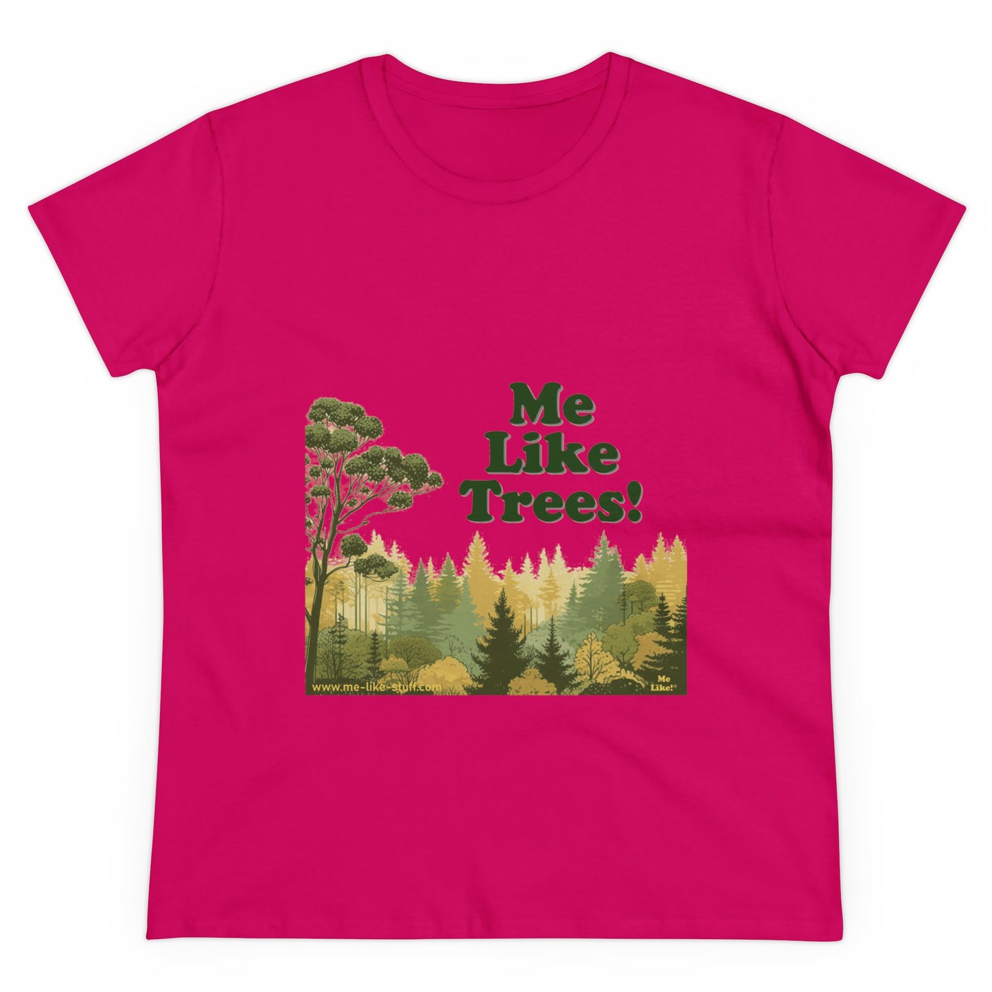 Women's Heavy Cotton Tee - Me Like Trees! (#1)