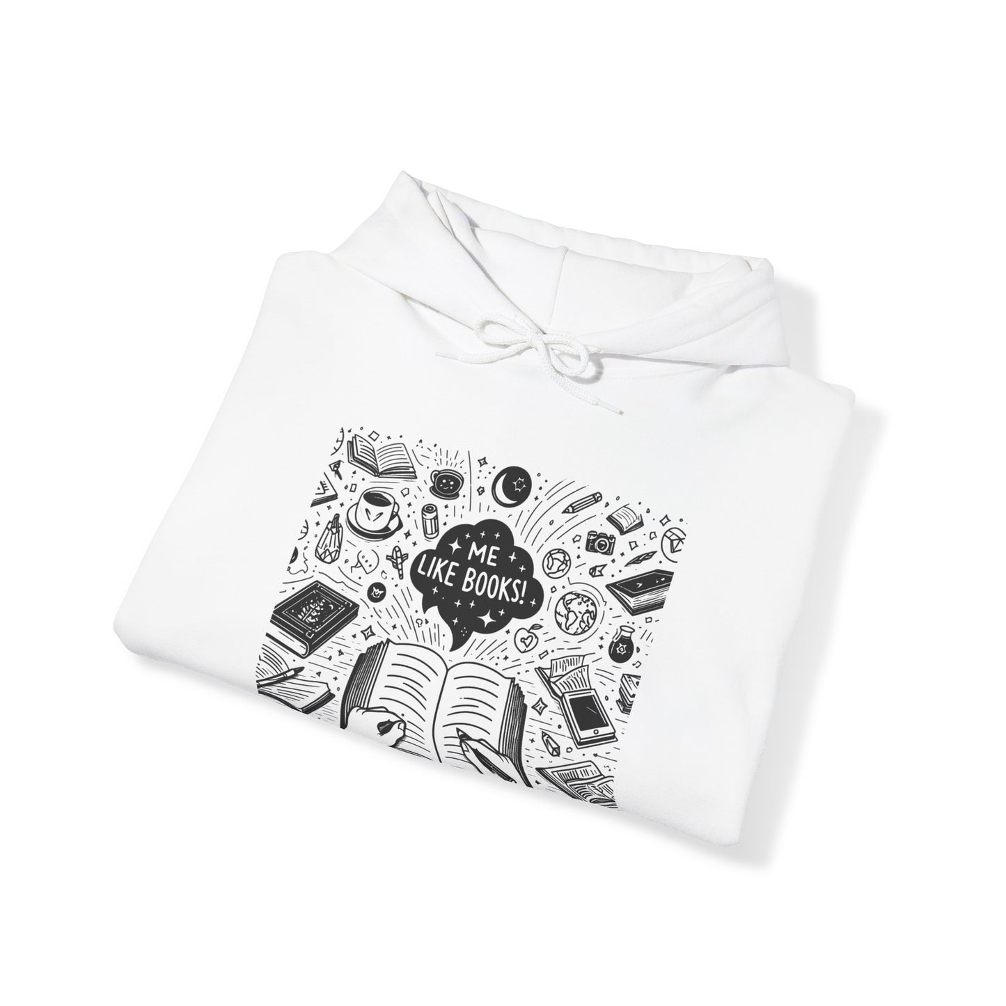Me Like Books! - Unisex Heavy Blend™ Hooded Sweatshirt - (Books #3)