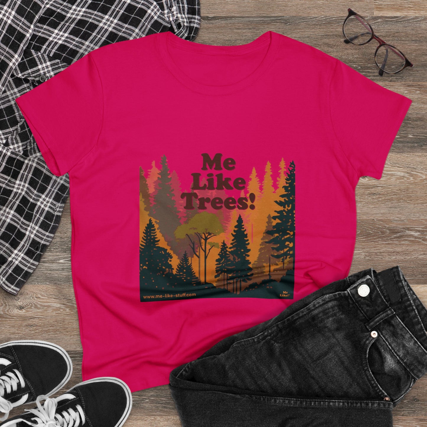 Women's Heavy Cotton Tee - Me Like Trees! (#3)