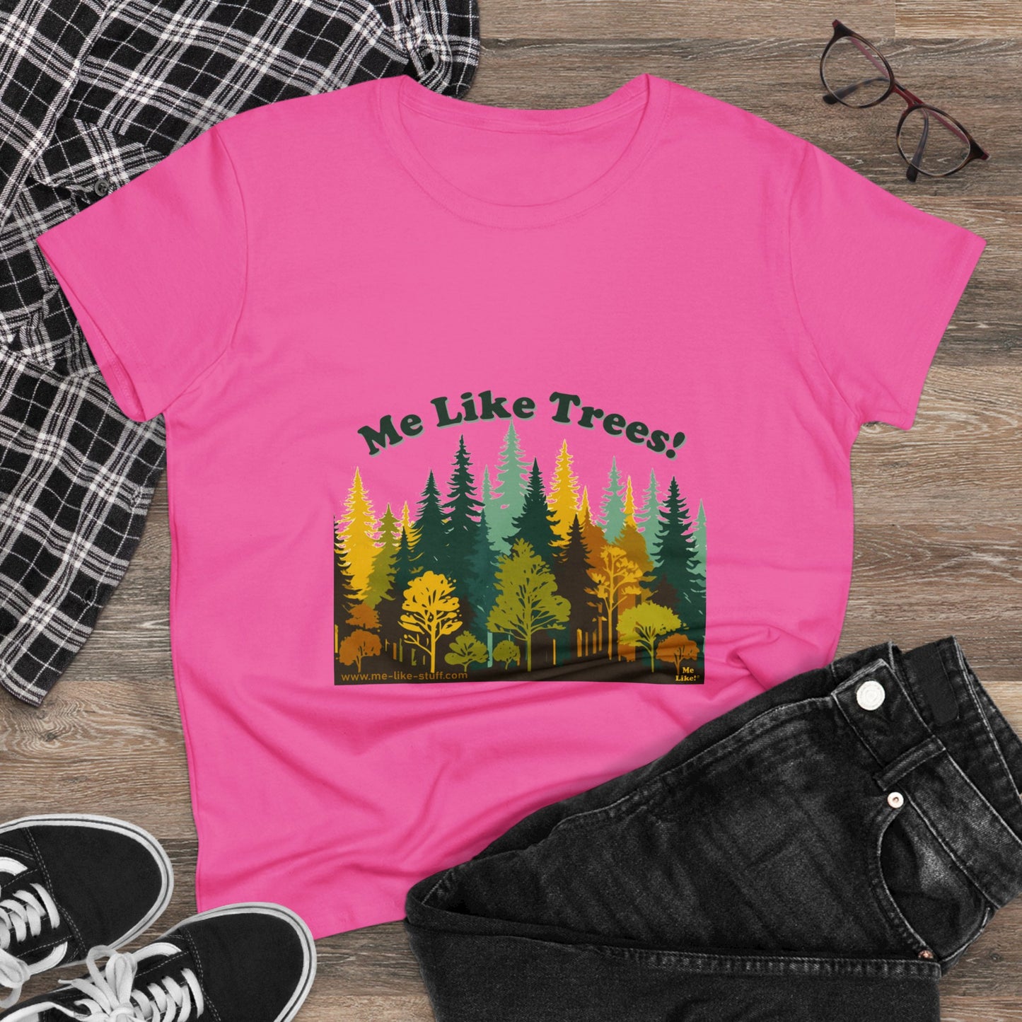 Women's Heavy Cotton Tee - Me Like Trees! (#2)