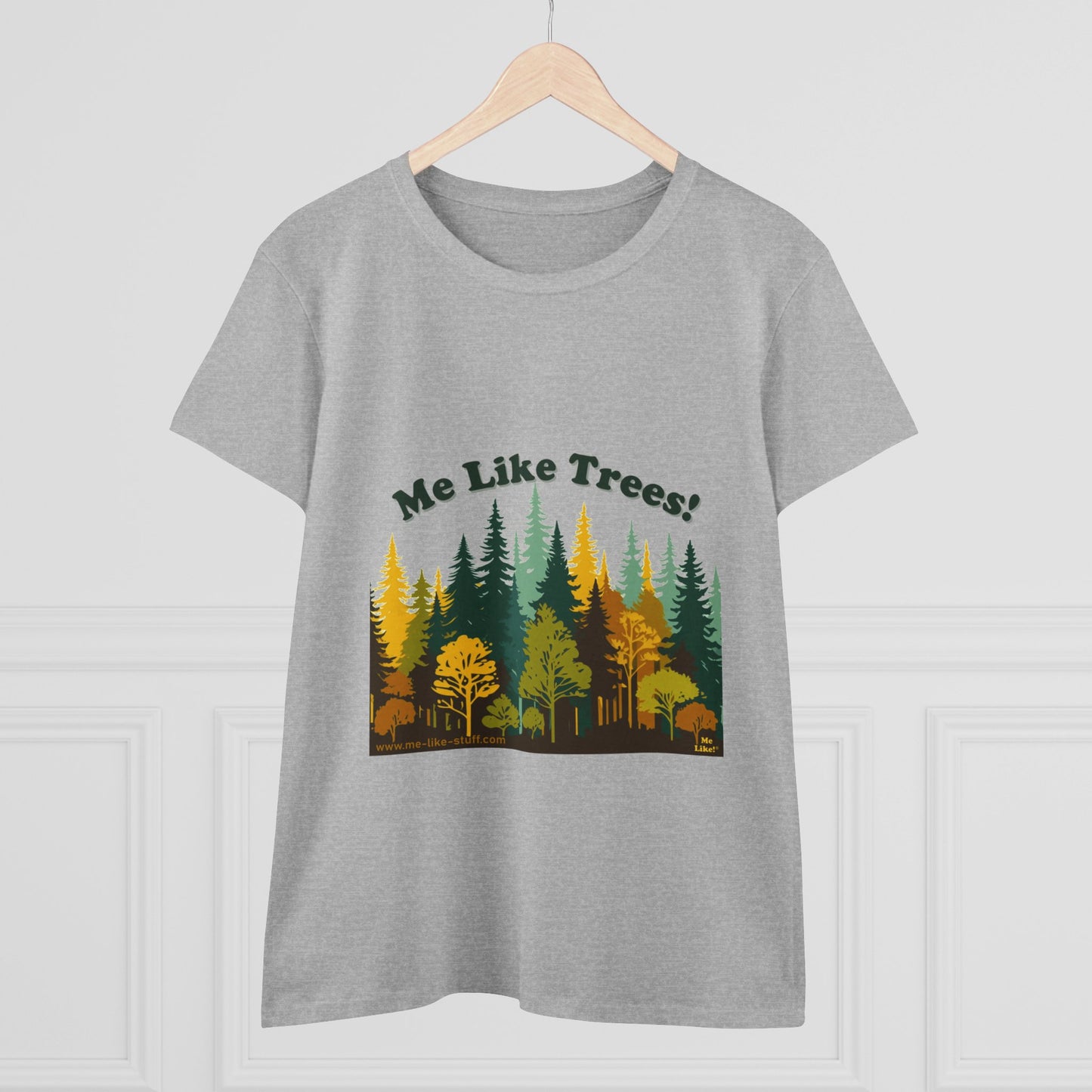 Women's Heavy Cotton Tee - Me Like Trees! (#2)
