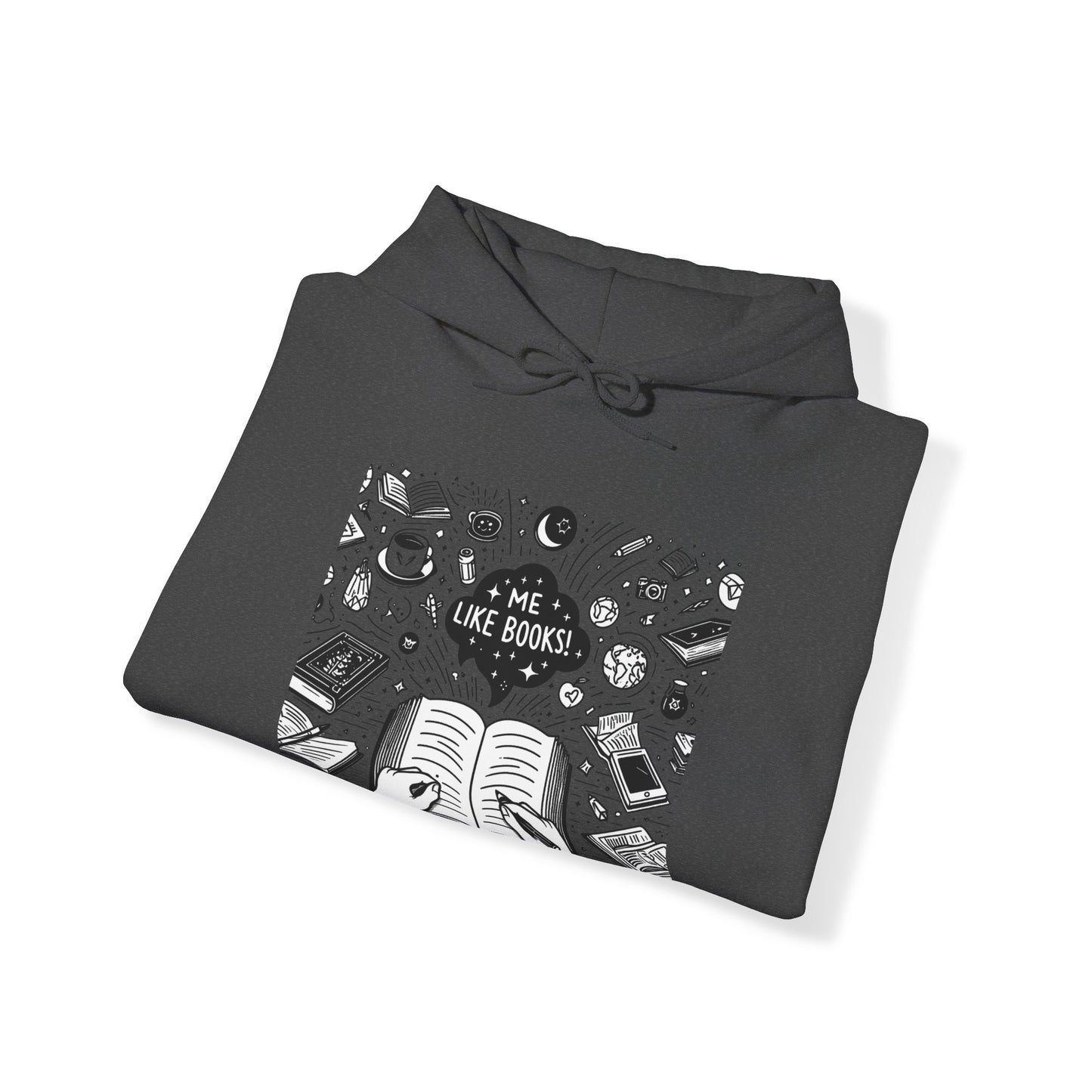 Me Like Books! - Unisex Heavy Blend™ Hooded Sweatshirt - (Books #3)