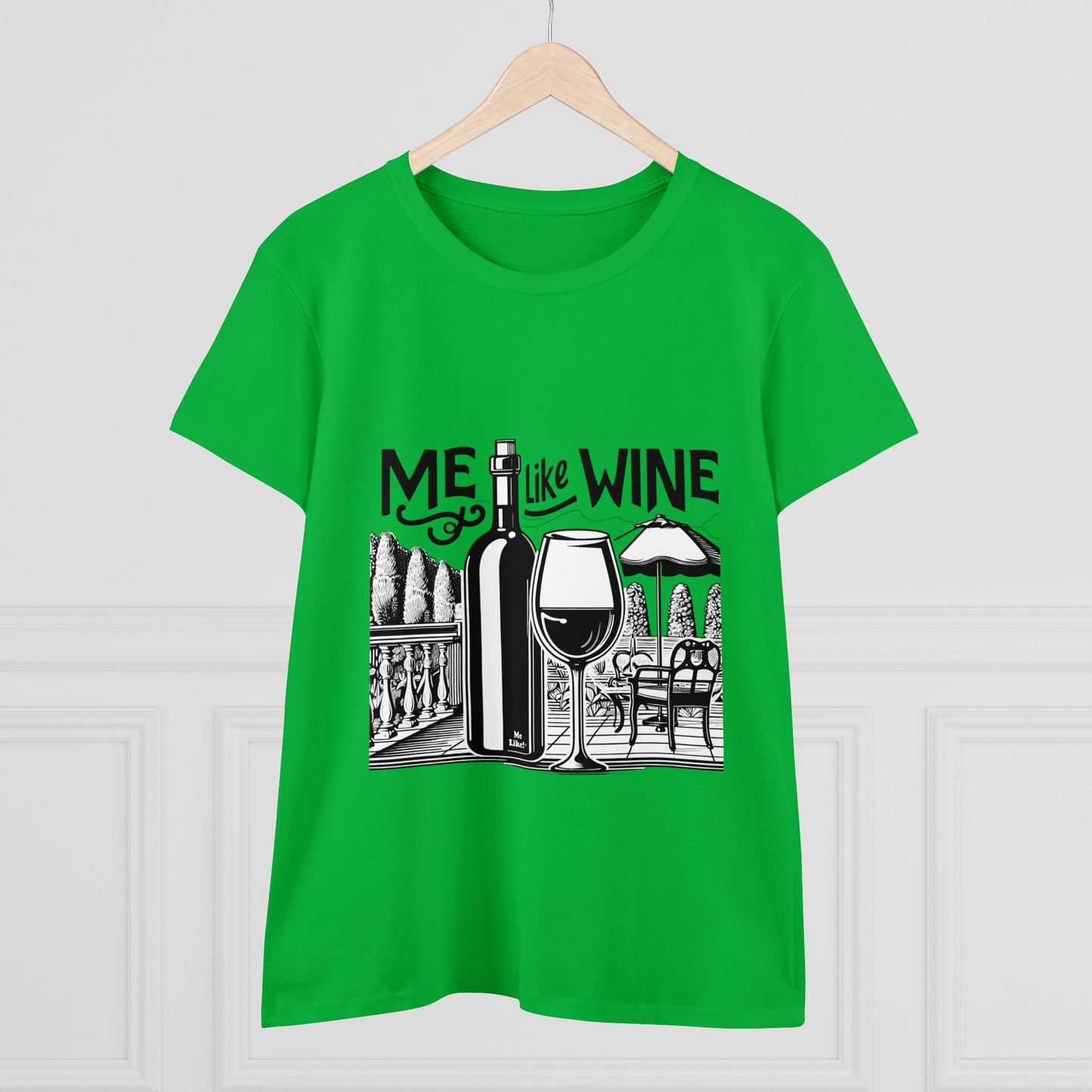 Women's Heavy Cotton Tee - Me Like Wine! (#3)