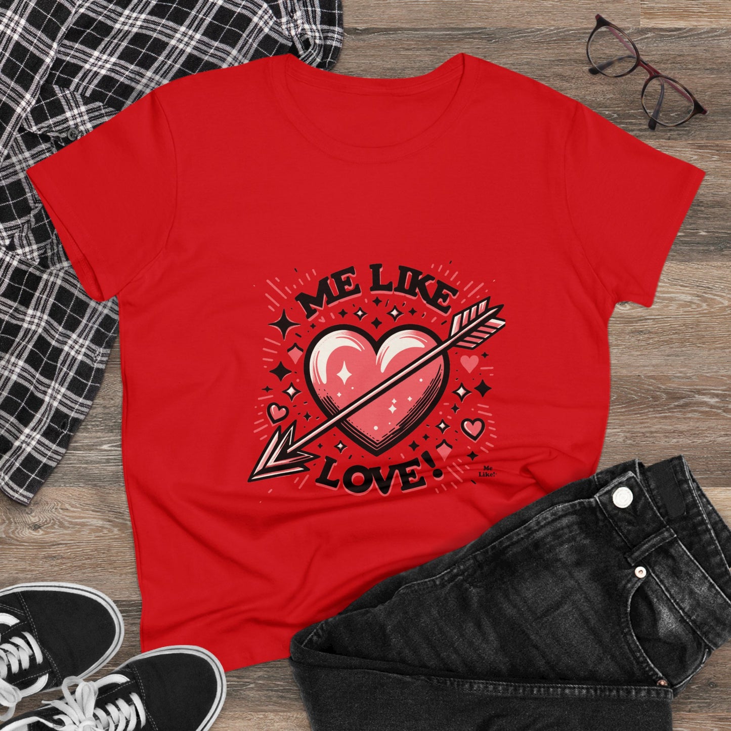 Me Like Love! - Women's Heavy Cotton Tee - (Love #2)