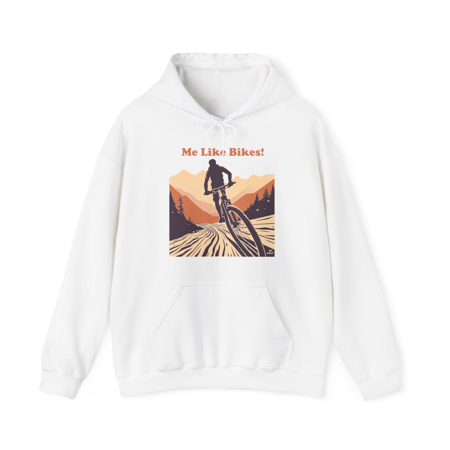 Unisex Heavy Blend™ Hooded Sweatshirt - Me Like Bikes! (Mountain Bike #2)