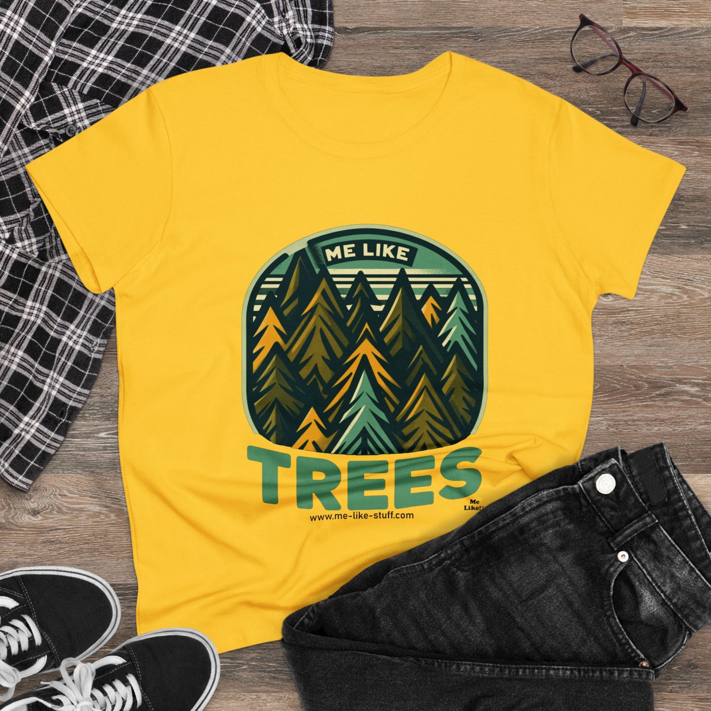 Women's Heavy Cotton Tee - Me Like Trees! (#4)