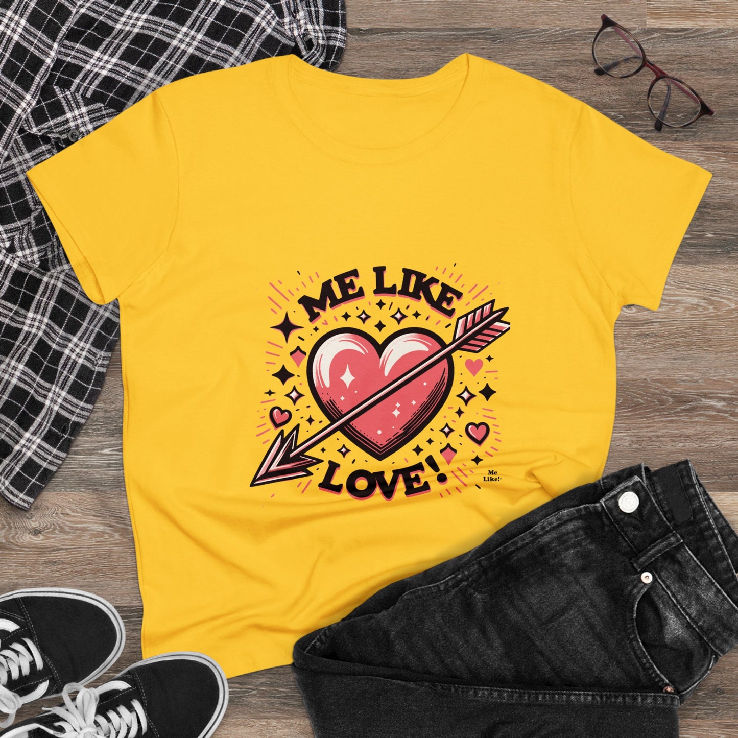 Me Like Love! - Women's Heavy Cotton Tee - (Love #2)