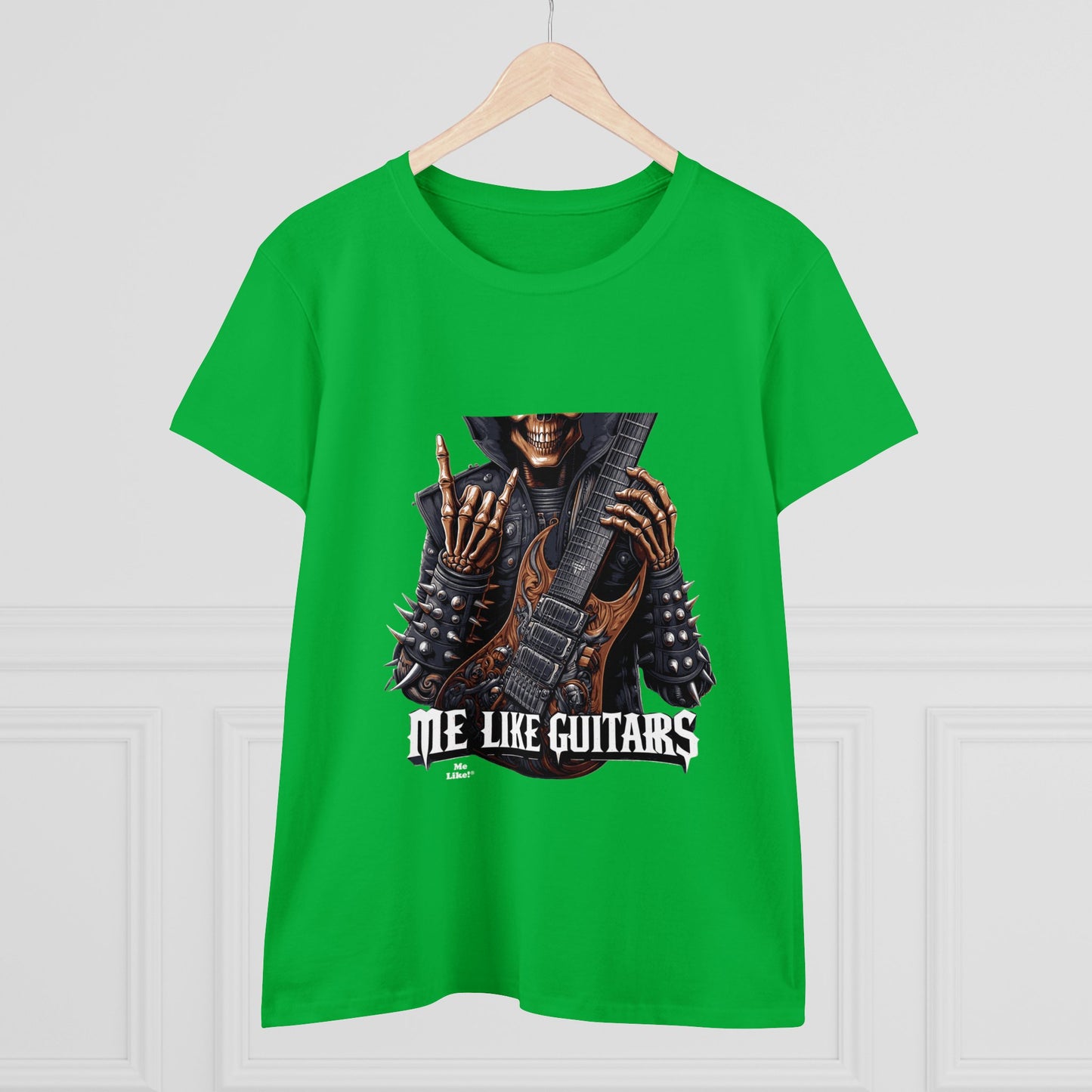 Me Like Guitars! - Women's Cotton Tee - Heavy Metal #2