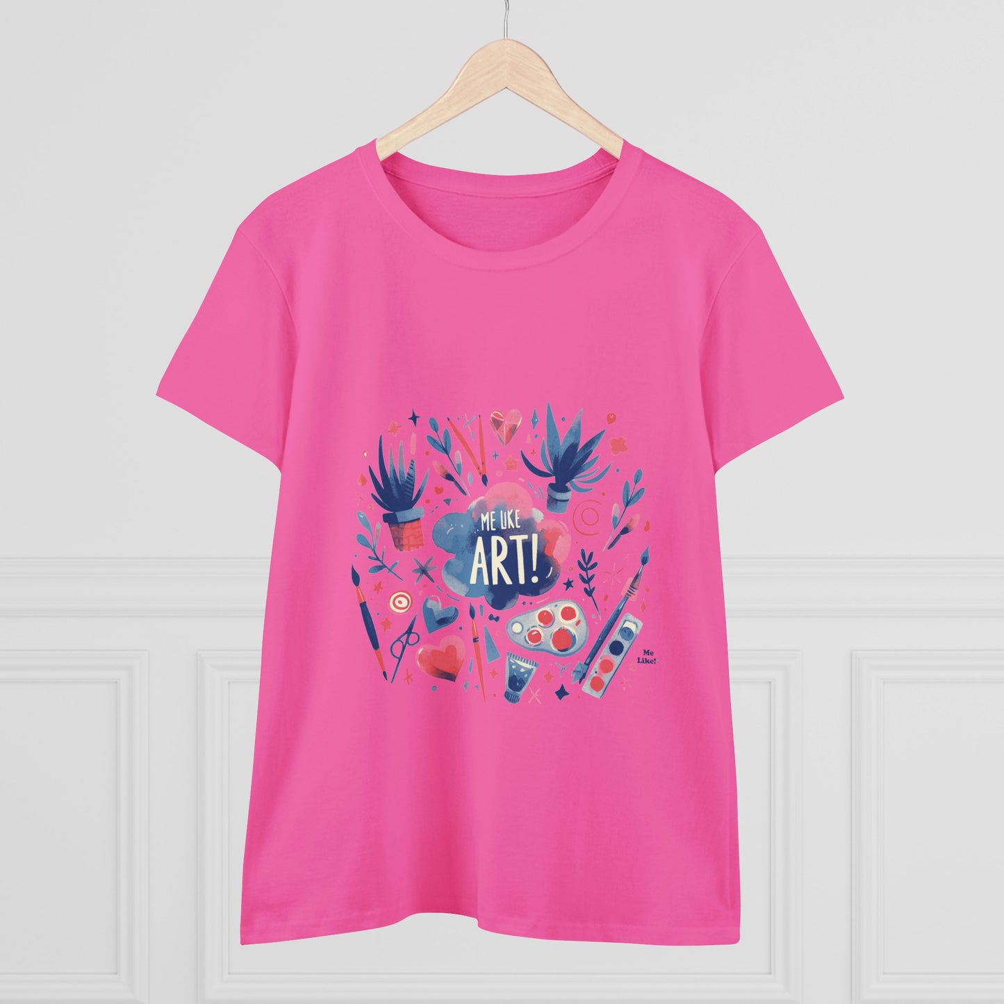 Me Like Art - Women's Heavy Cotton Tee - (Art #3)