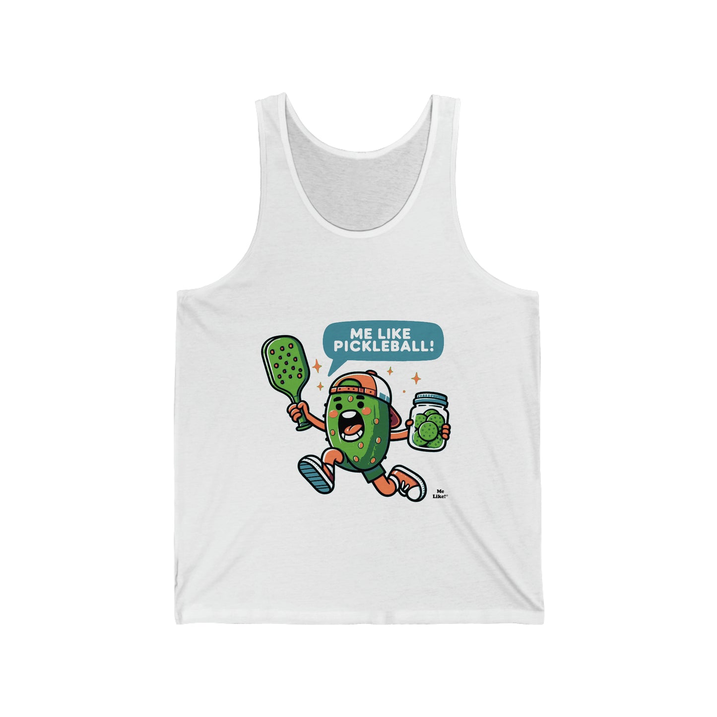 Me Like Pickleball! - Unisex Jersey Tank - (Pickleball #2)