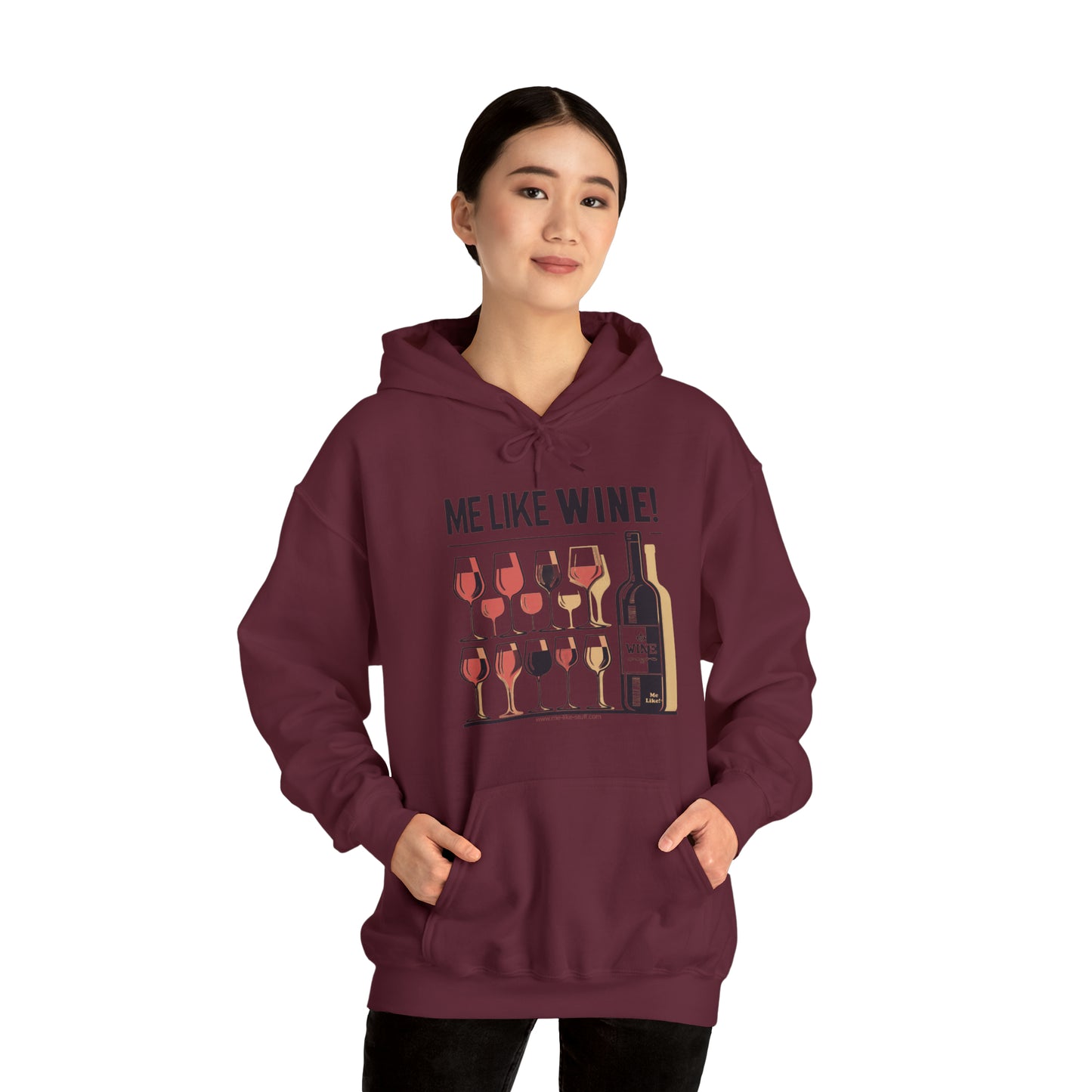 Unisex Heavy Blend™ Hooded Sweatshirt - Me Like Wine! (#1)