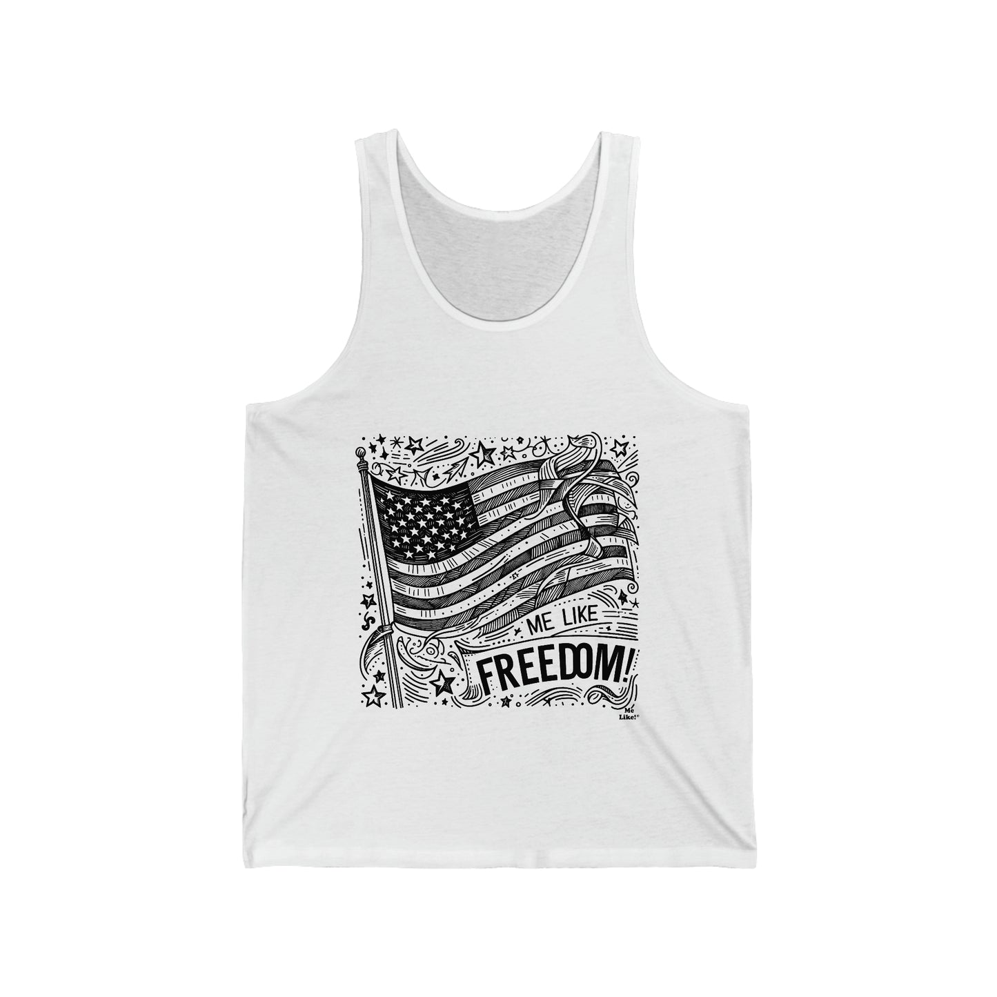 Me Like Freedom! - Unisex Jersey Tank - (Freedom #1)