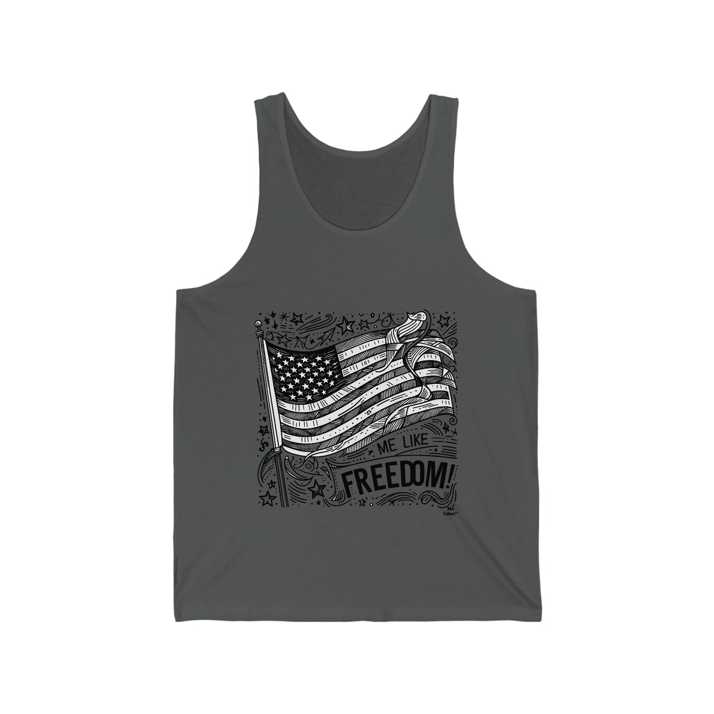 Me Like Freedom! - Unisex Jersey Tank - (Freedom #1)