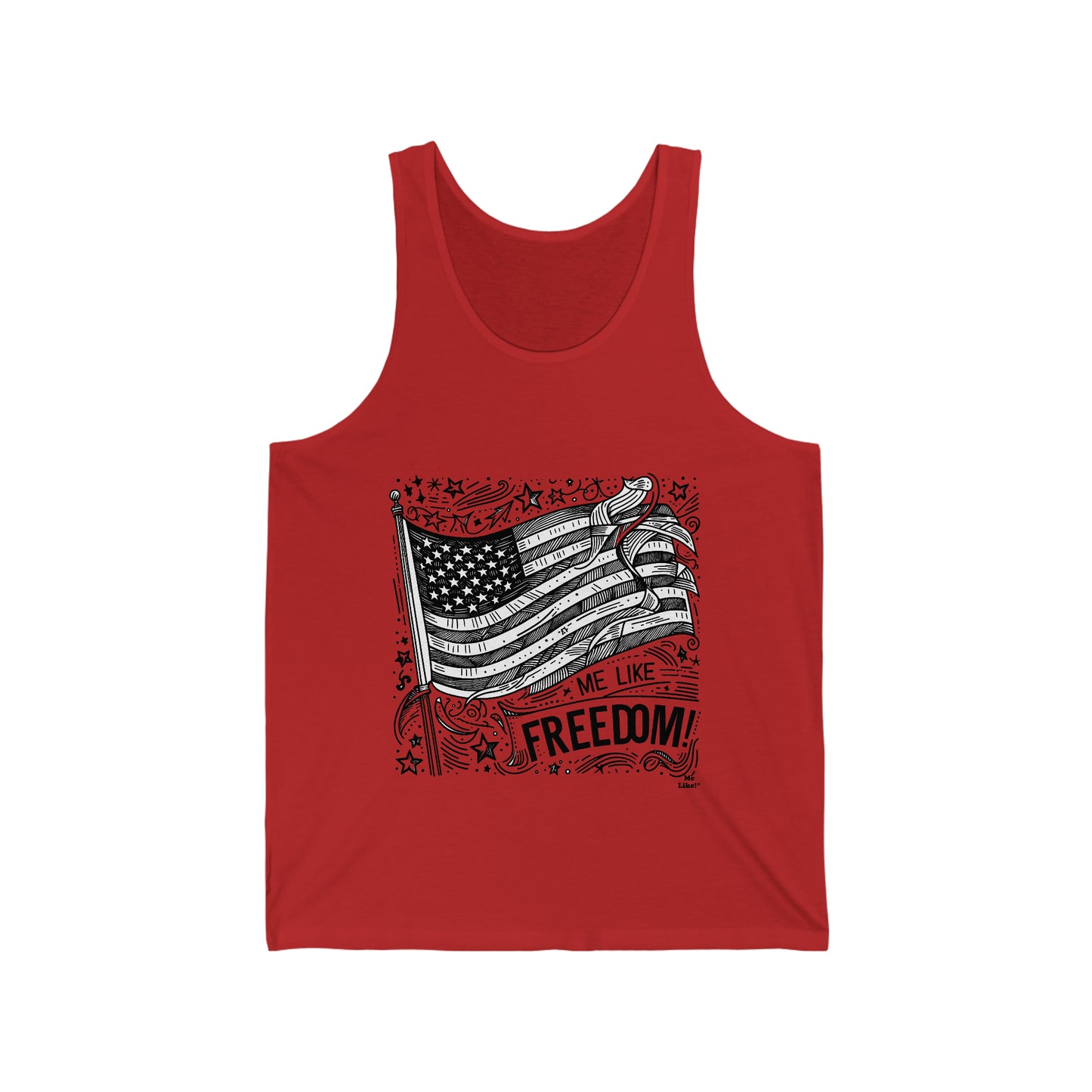 Me Like Freedom! - Unisex Jersey Tank - (Freedom #1)
