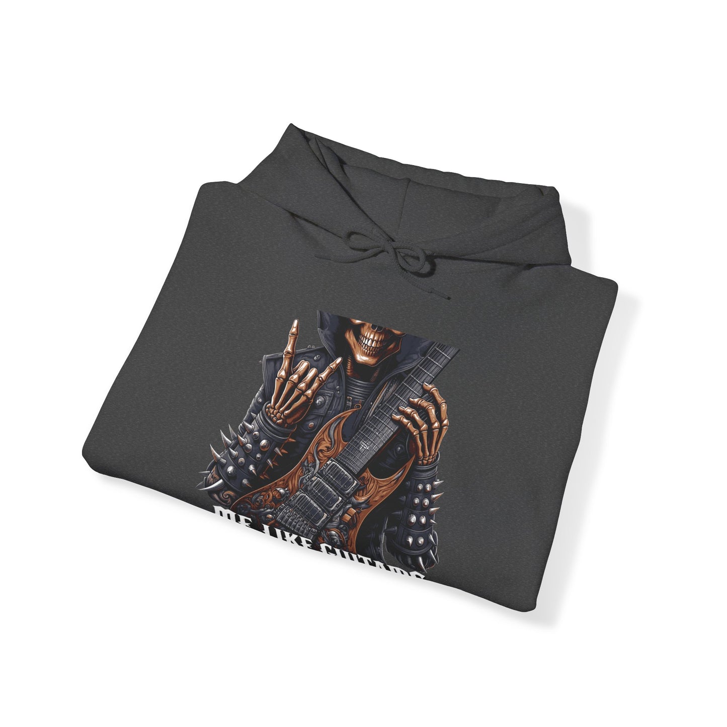 Me Like Guitars! - Unisex Hooded Sweatshirt - Heavy Metal #2