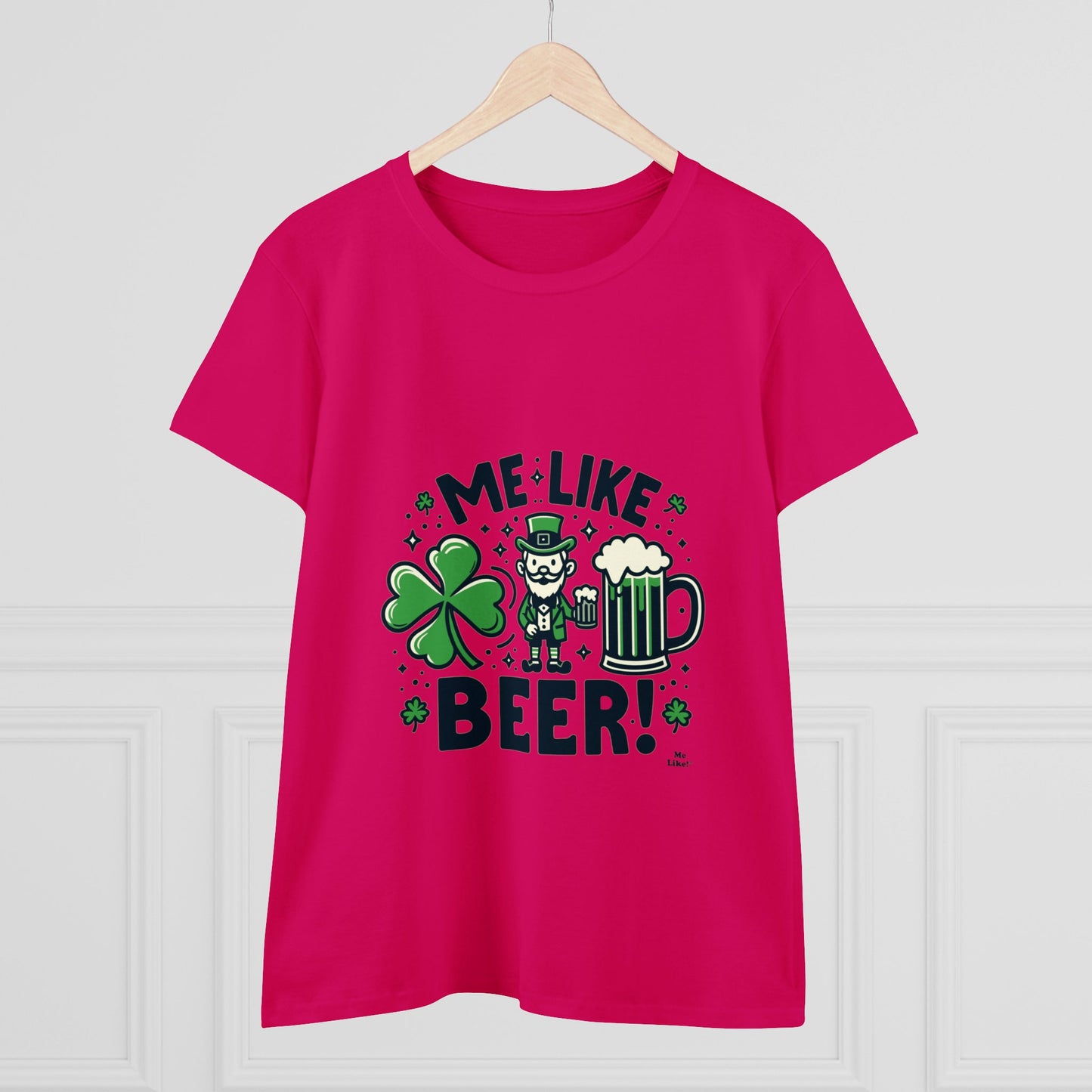 Me Like Beer! - Women's Heavy Cotton Tee - (St. Patrick's Day #2)