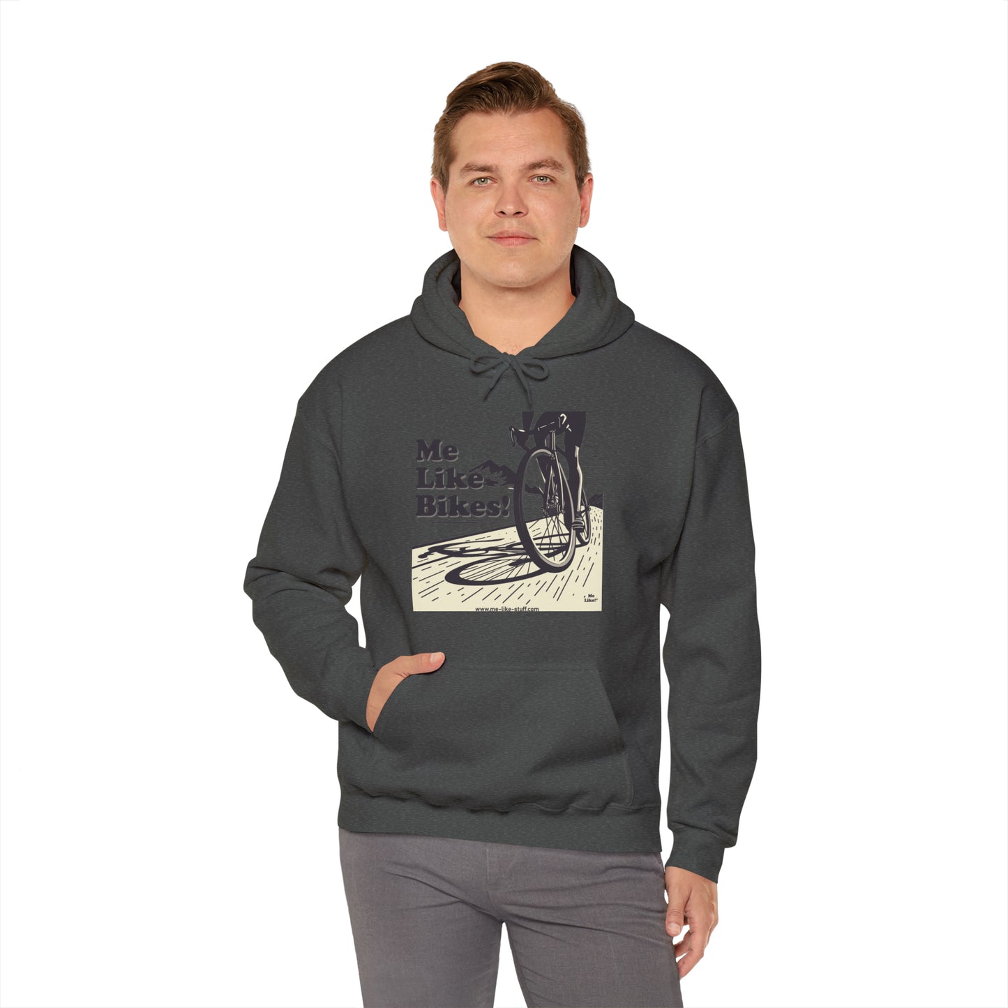 Unisex Heavy Blend™ Hooded Sweatshirt - Me Like Bikes! (RB #2)