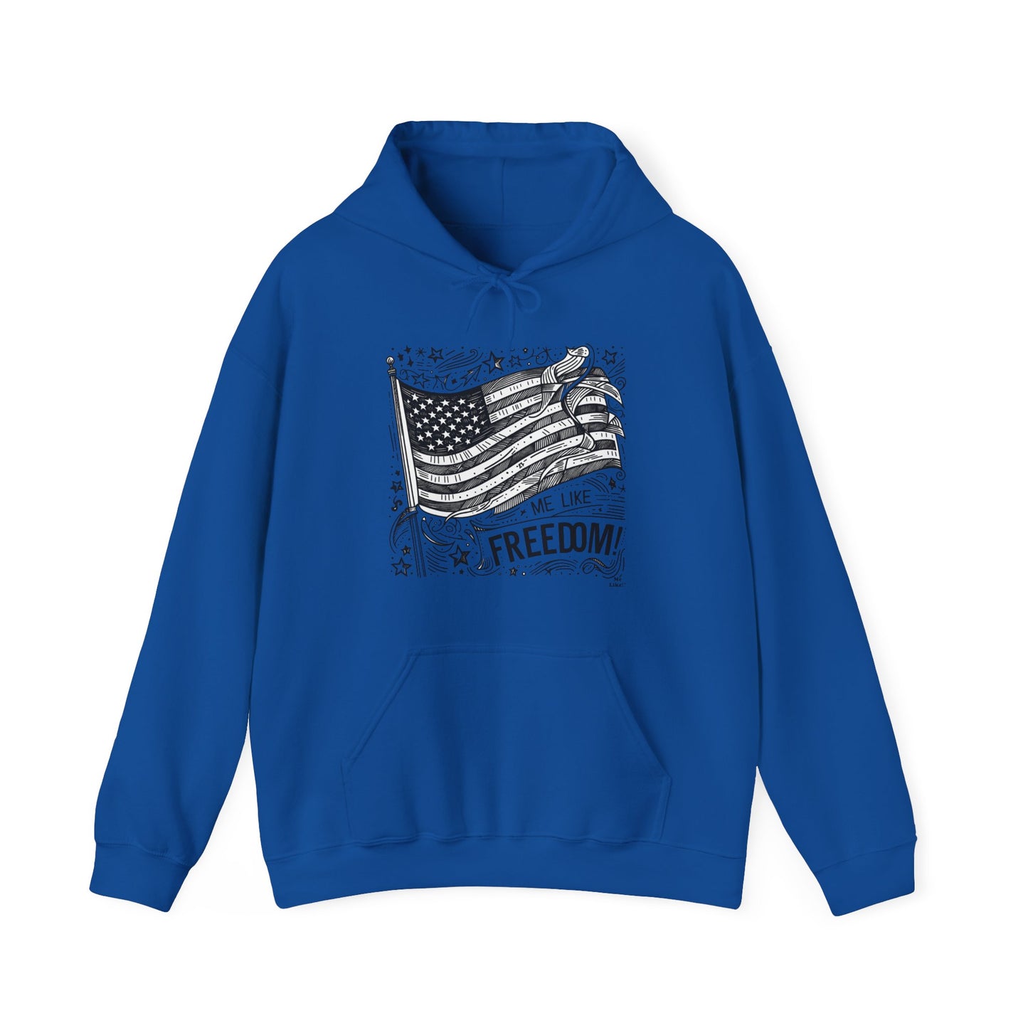 Me Like Freedom! - Unisex Heavy Blend™ Hooded Sweatshirt - (Freedom #1)