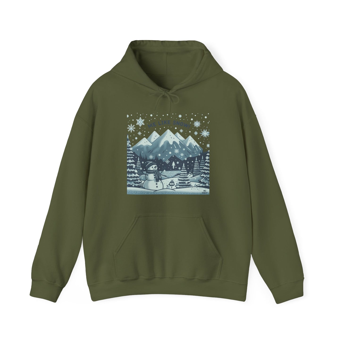 Me Like Snow! - Unisex Heavy Blend™ Hooded Sweatshirt - (Snowman #1)