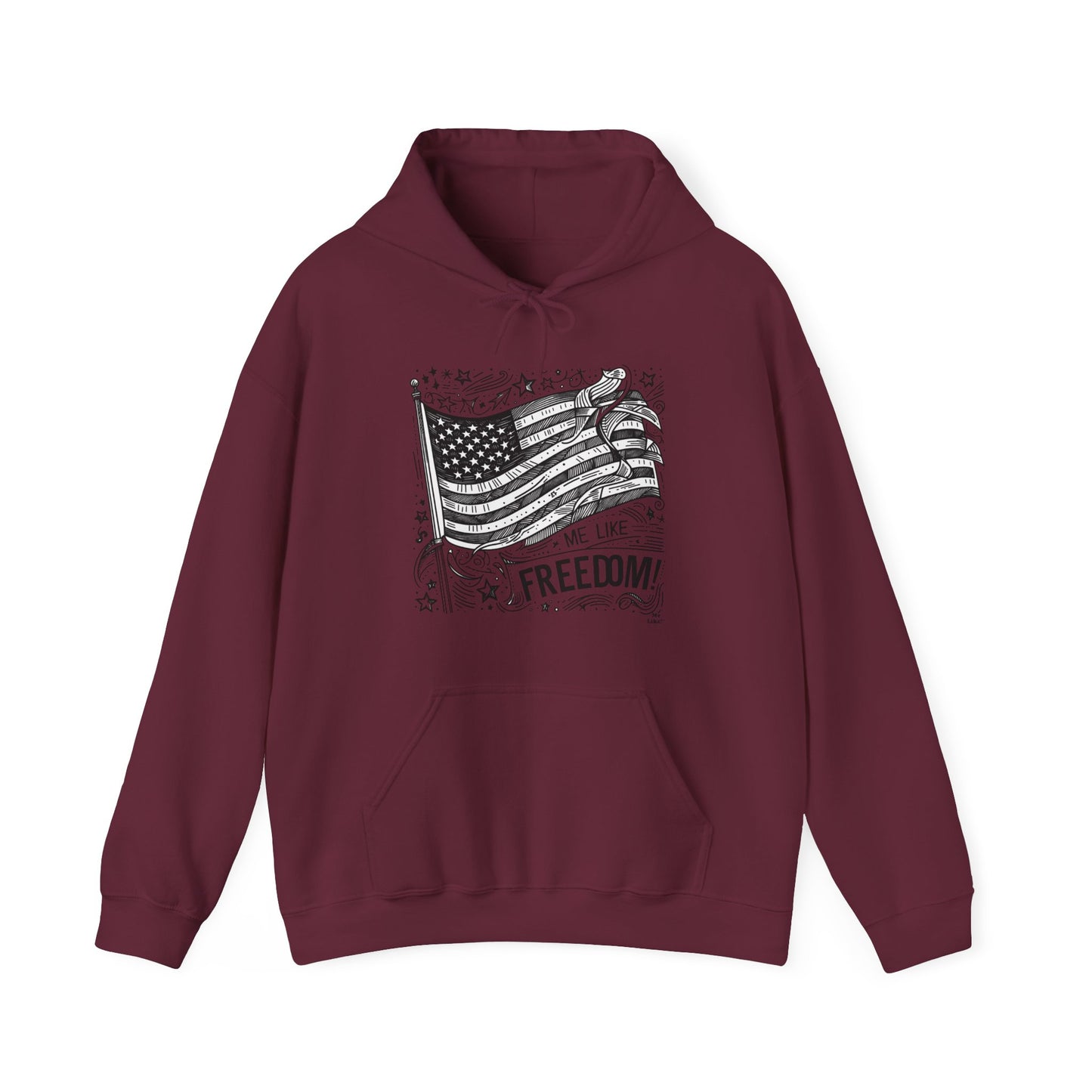 Me Like Freedom! - Unisex Heavy Blend™ Hooded Sweatshirt - (Freedom #1)