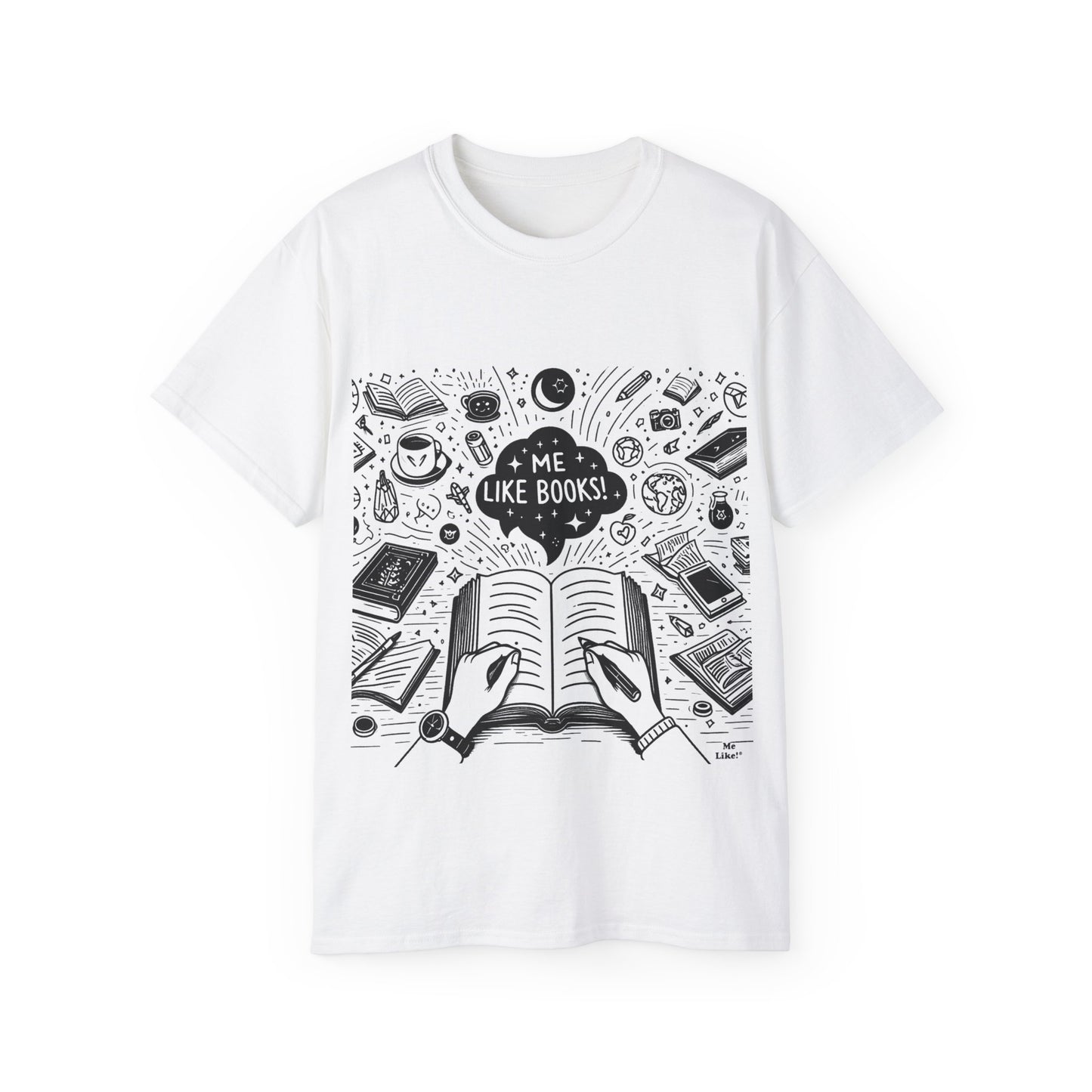 Me Like Books! - Unisex Ultra Cotton Tee - (Books #3)