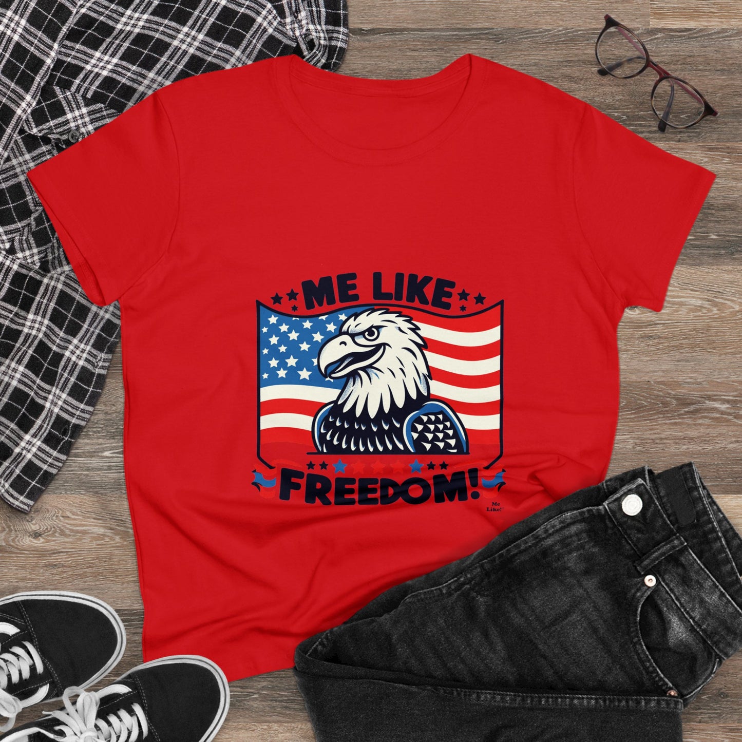 Me Like Freedom! - Women's Heavy Cotton Tee - (Freedom #4)