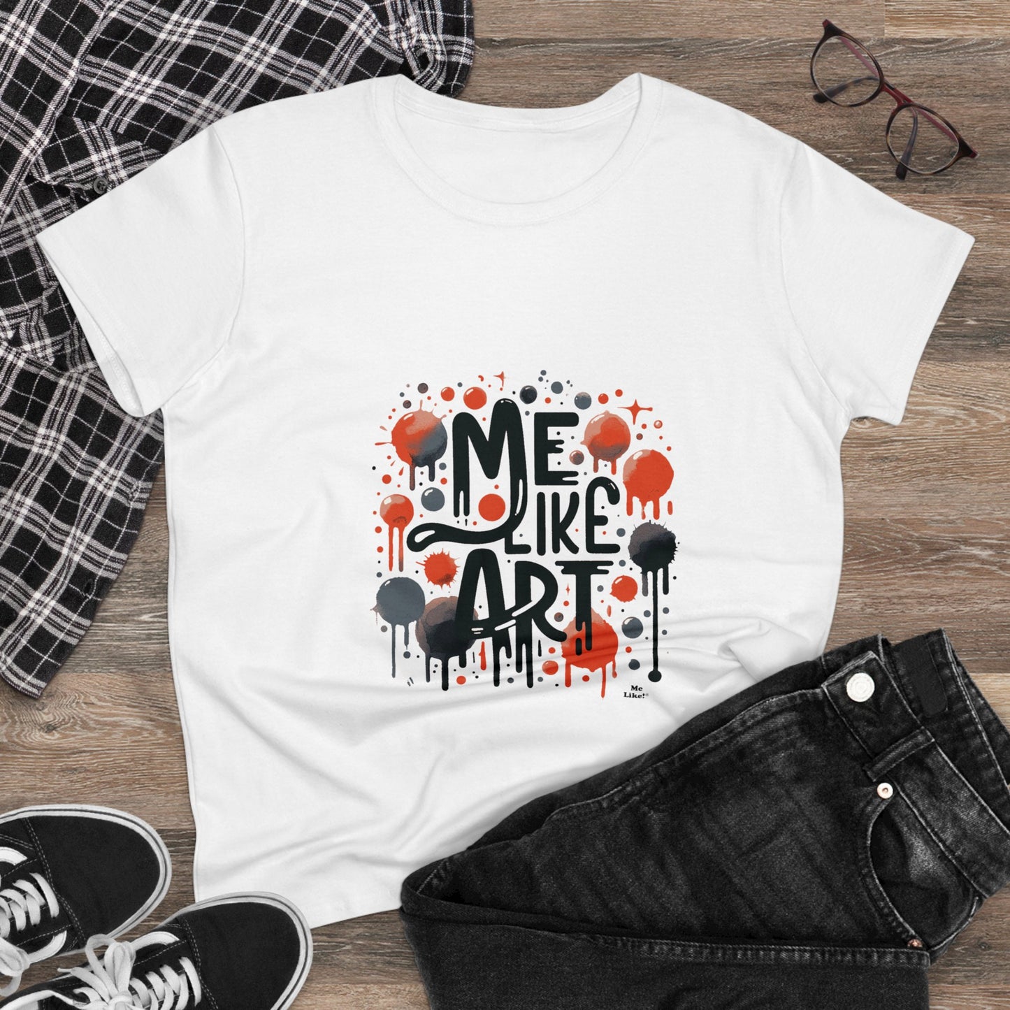 Me Like Art - Women's Heavy Cotton Tee - (Art #2)