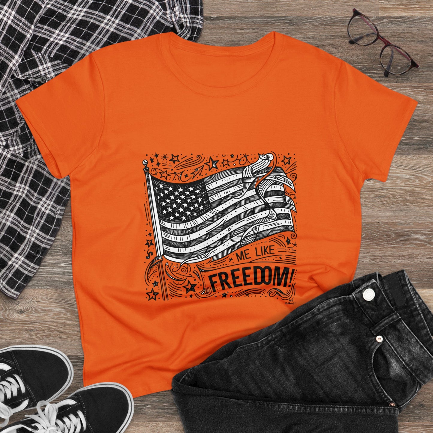 Me Like Freedom! - Women's Heavy Cotton Tee - (Freedom #1)