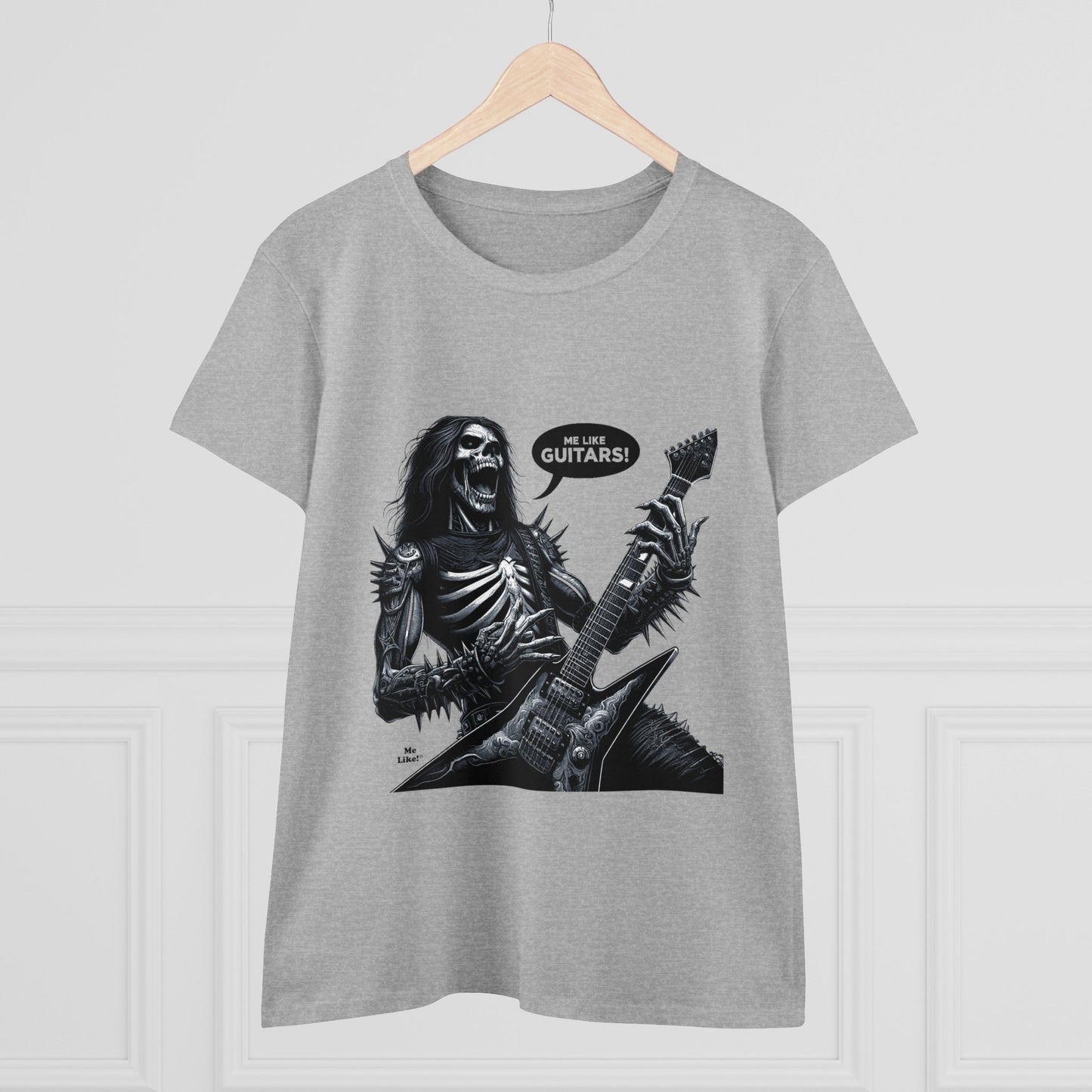 Me Like Guitars! - Women's Cotton Tee - Heavy Metal #4