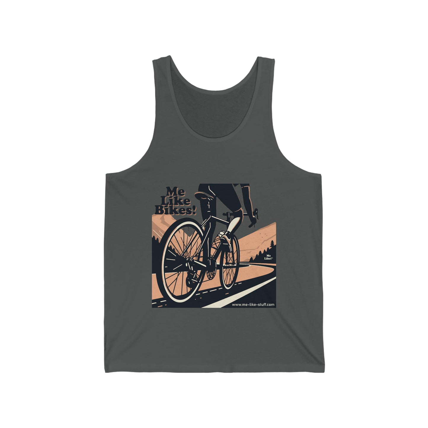 Unisex Jersey Tank - Me Like Bikes! (RB #1)
