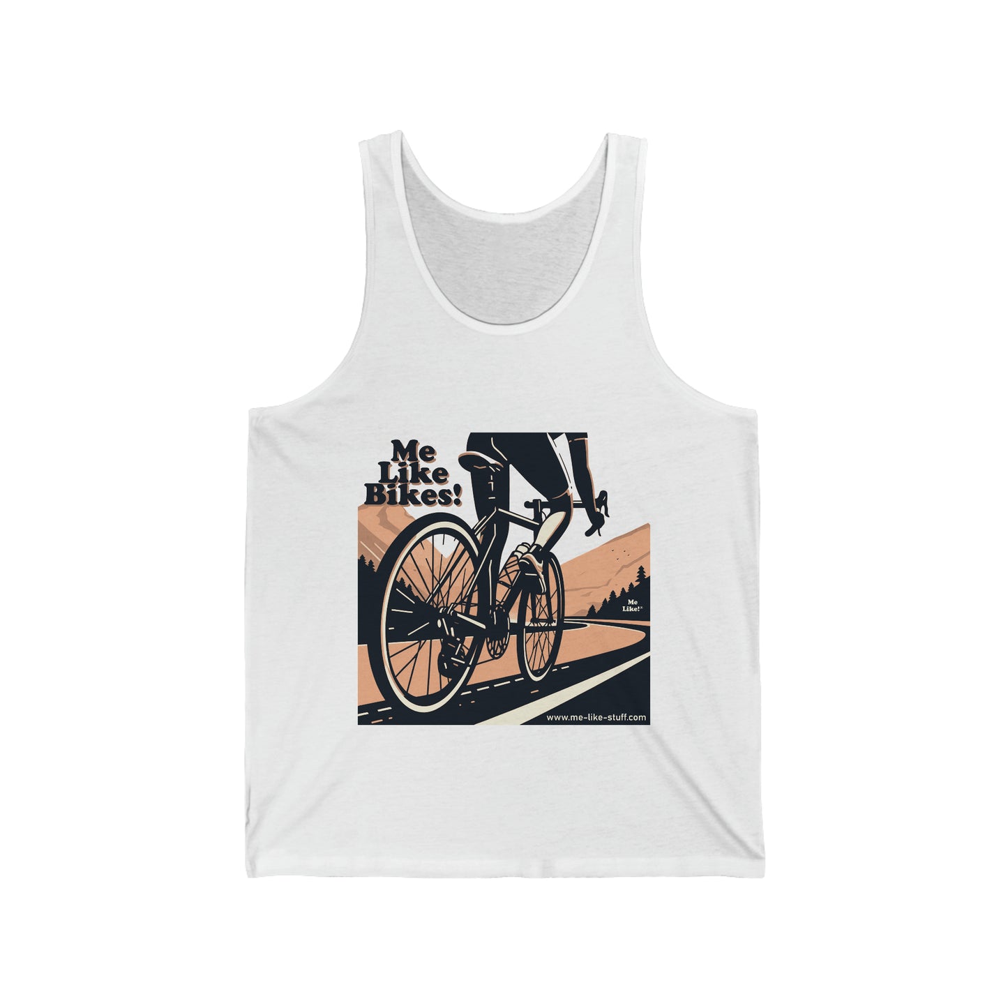 Unisex Jersey Tank - Me Like Bikes! (RB #1)