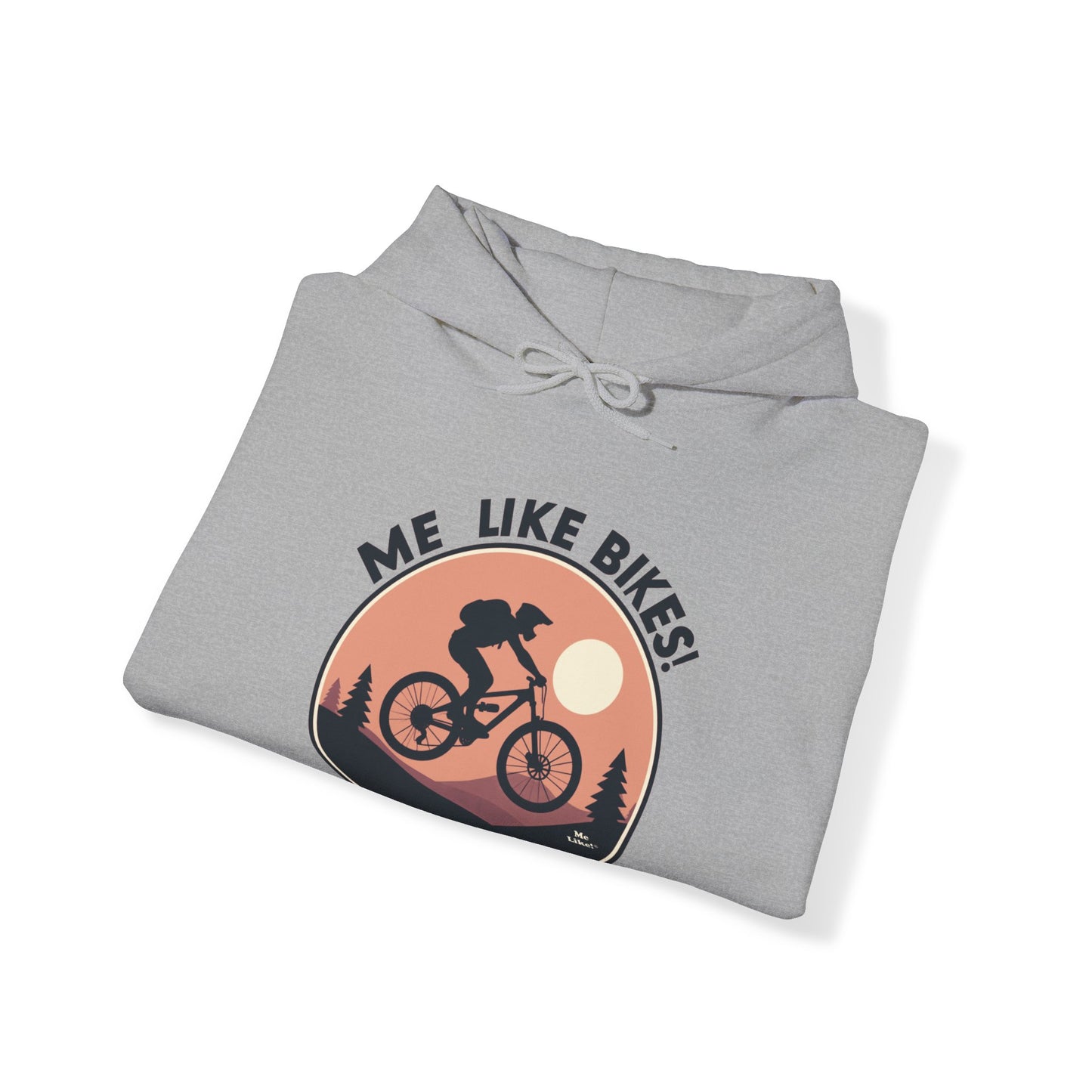 Me Like Bikes! - Unisex Heavy Blend™ Hooded Sweatshirt - (Mountain Bike #3)