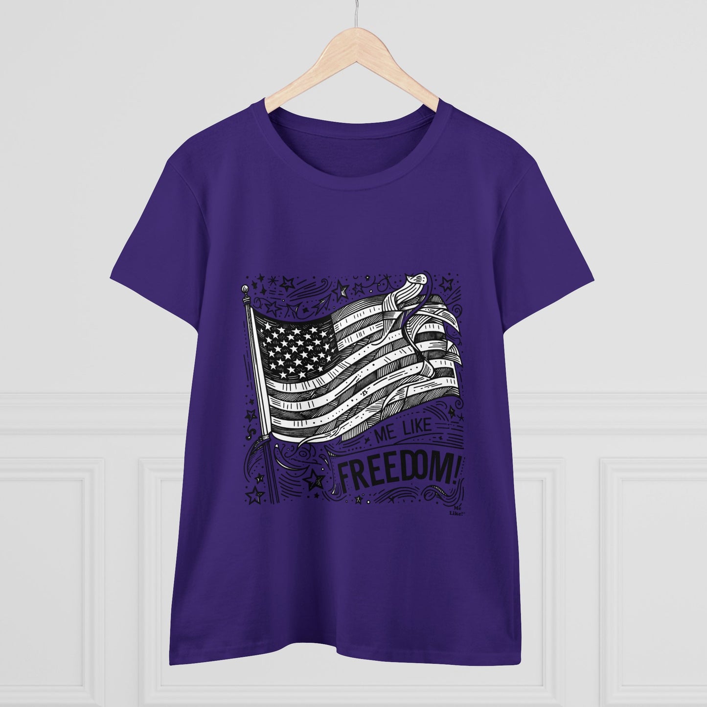 Me Like Freedom! - Women's Heavy Cotton Tee - (Freedom #1)