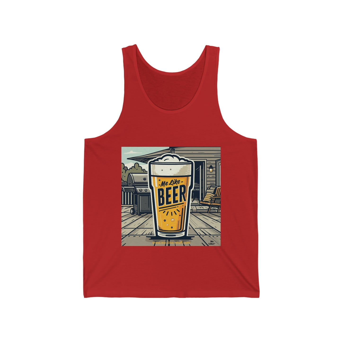 Unisex Jersey Tank - Me Like Beer! (#3)