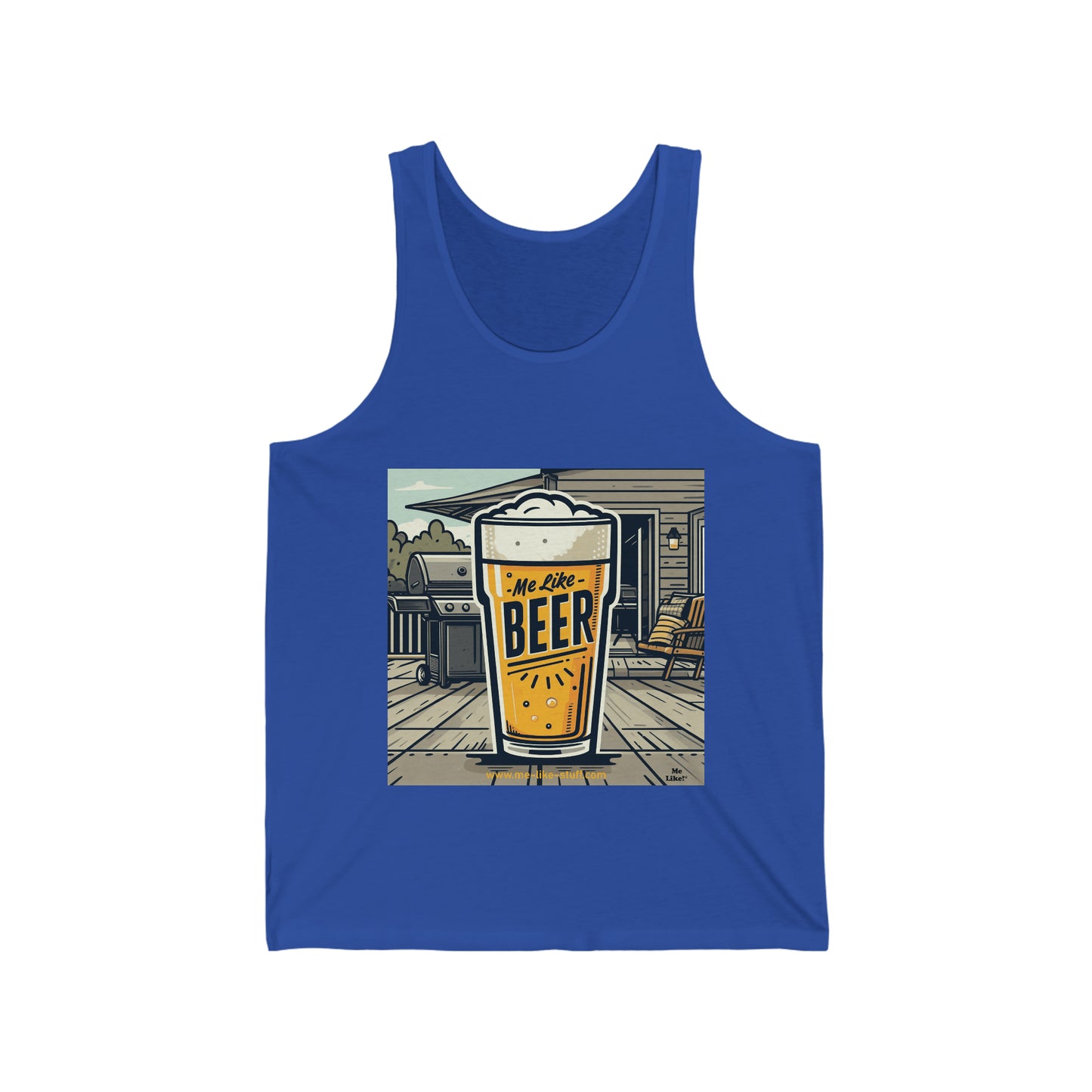 Unisex Jersey Tank - Me Like Beer! (#3)