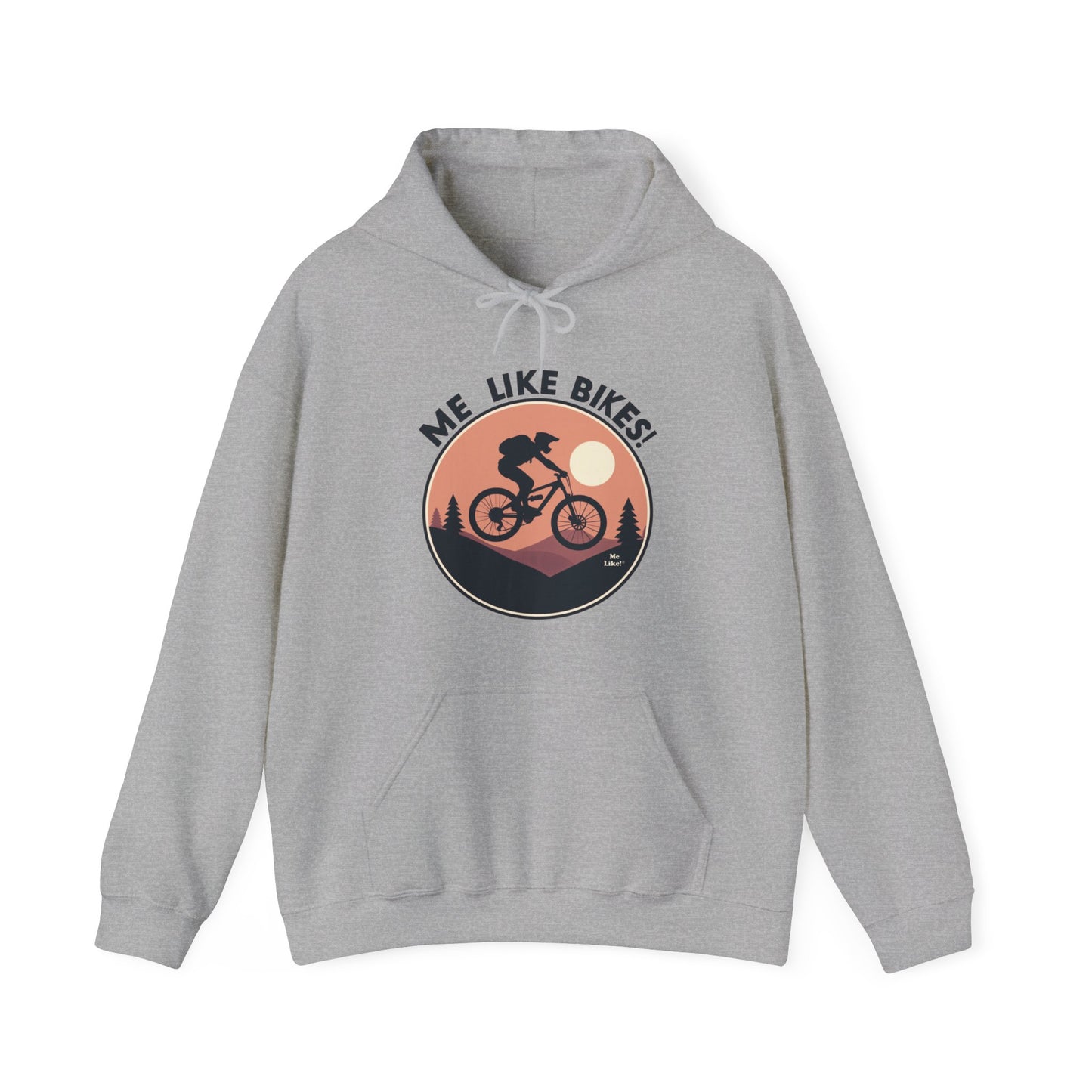 Me Like Bikes! - Unisex Heavy Blend™ Hooded Sweatshirt - (Mountain Bike #3)