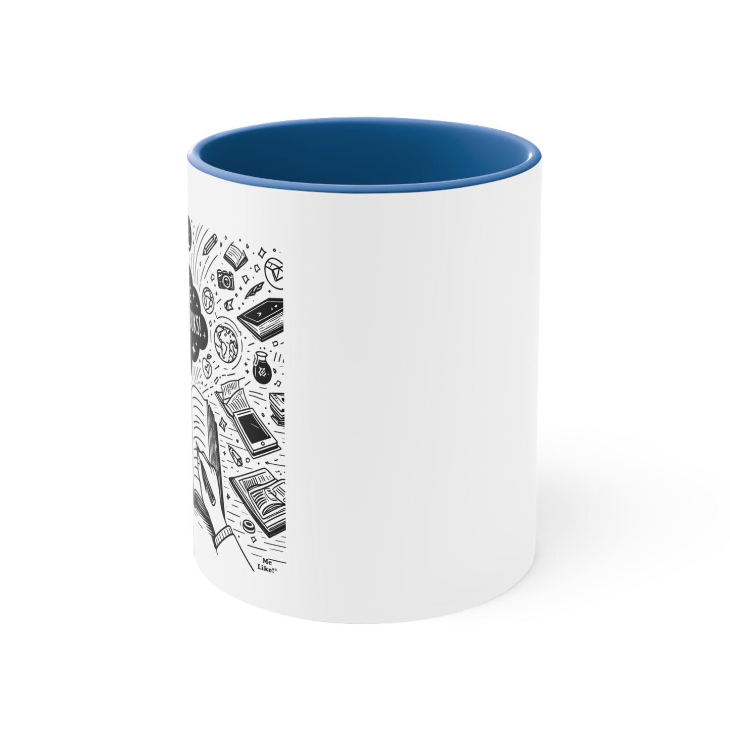 Me Like Books! - Accent Coffee Mug, 11oz - (Books #3)