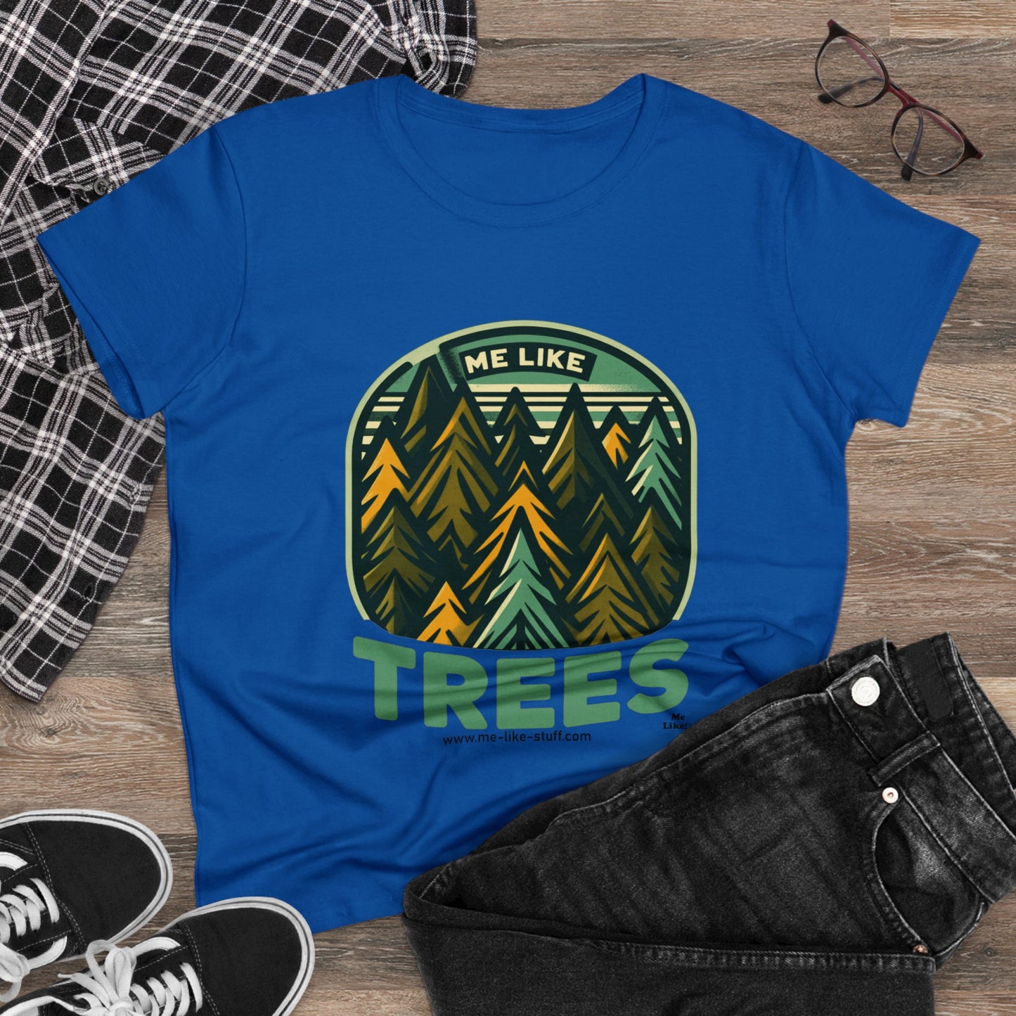 Women's Heavy Cotton Tee - Me Like Trees! (#4)